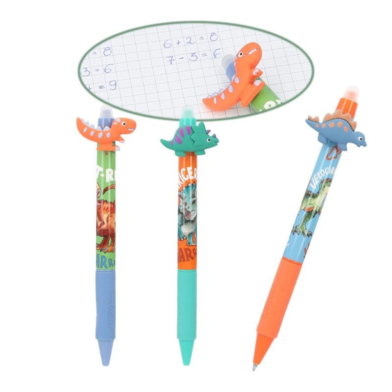 Dinoworld Dino World uitwisbare pen (PER STUK)