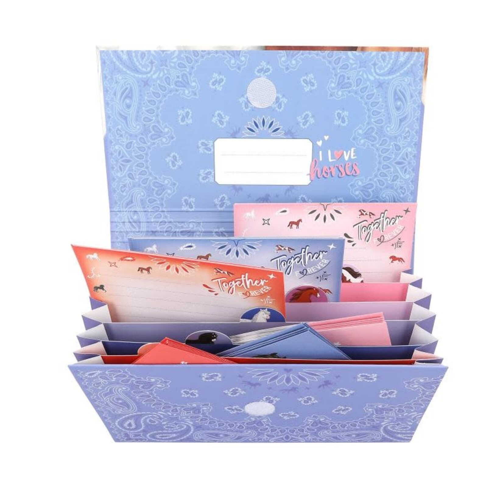 Miss Melody Miss Melody briefpapier in registermap BANDANA