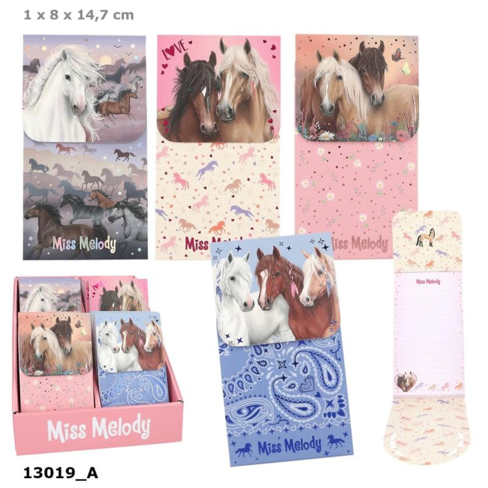 Miss Melody Miss Melody blok met magneetsluiting (PER STUK)