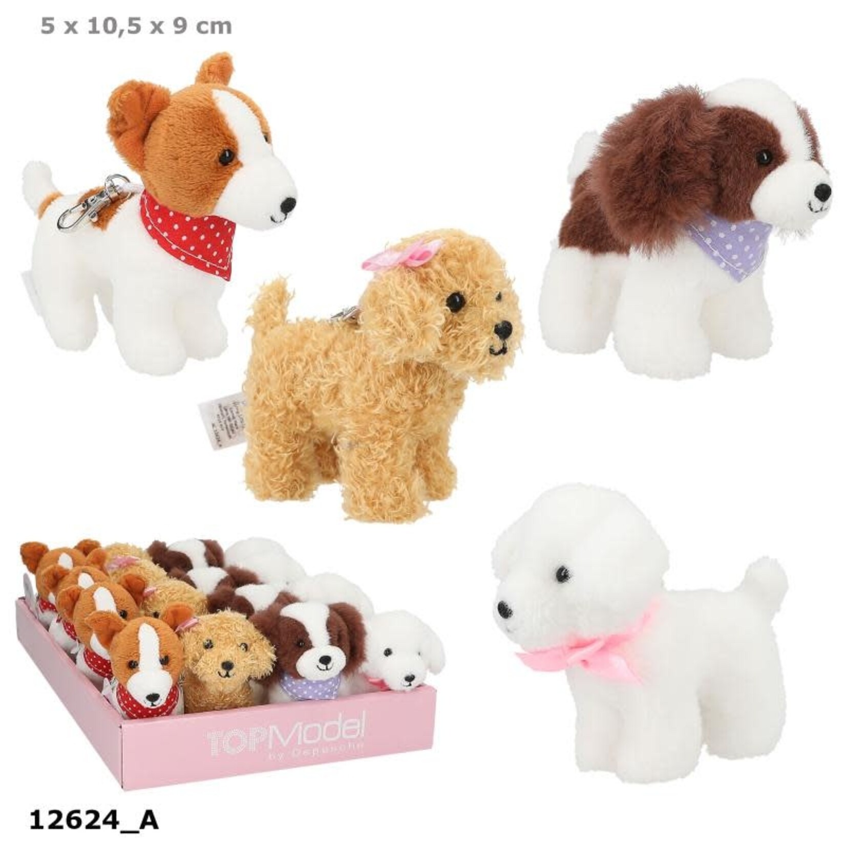 Topmodel TOPModel knuffelhond hanger KITTY and DOGGY (PER STUK)