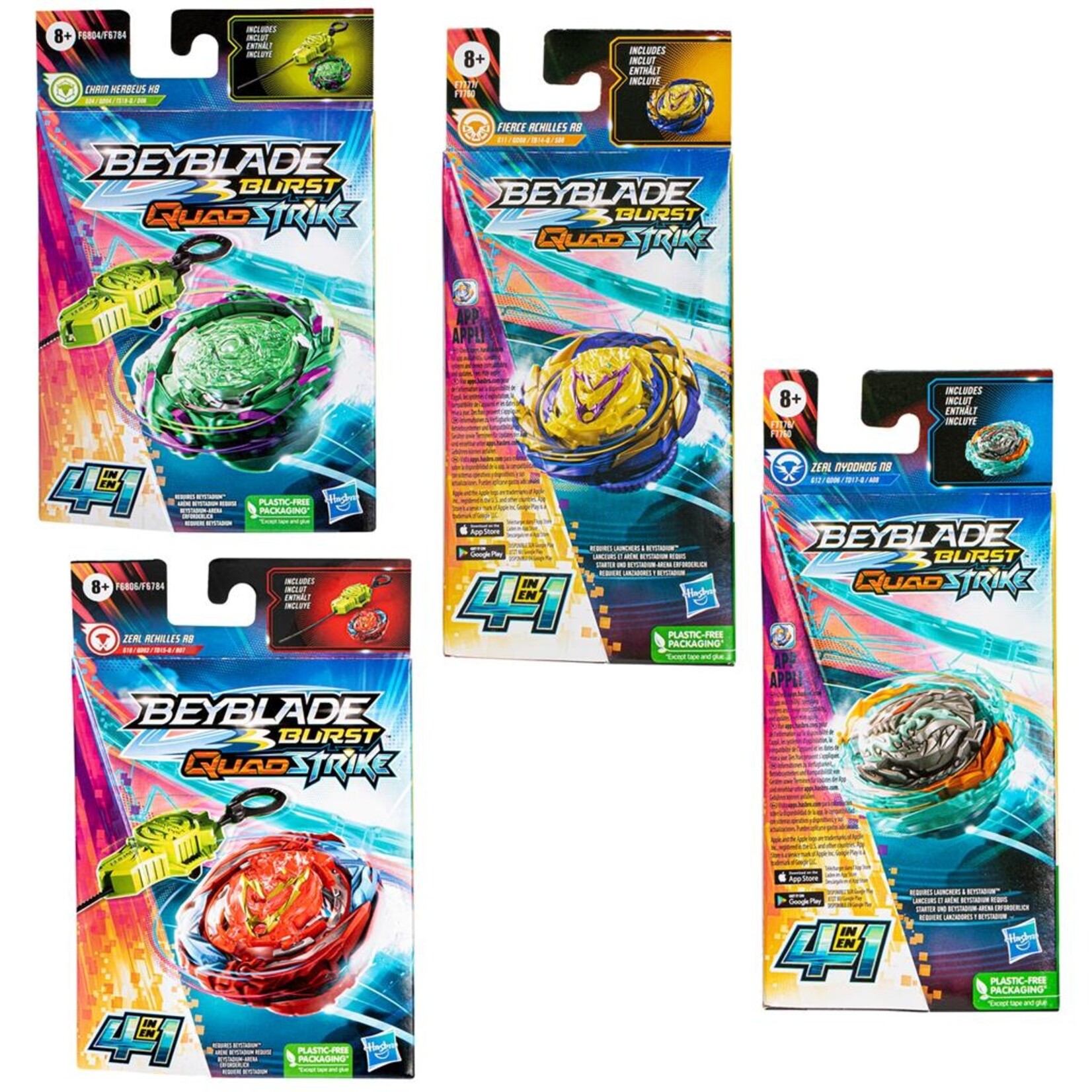 Hasbro BEYBLADE QUAD STRIKE SINGLE PACK ASSORTED 1