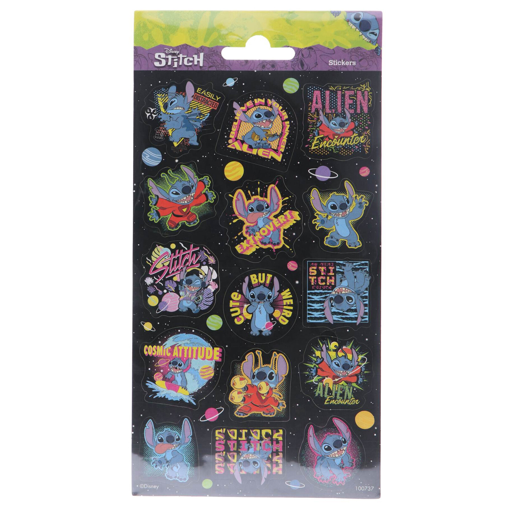 Disney Stickers Disney Stitch glitter