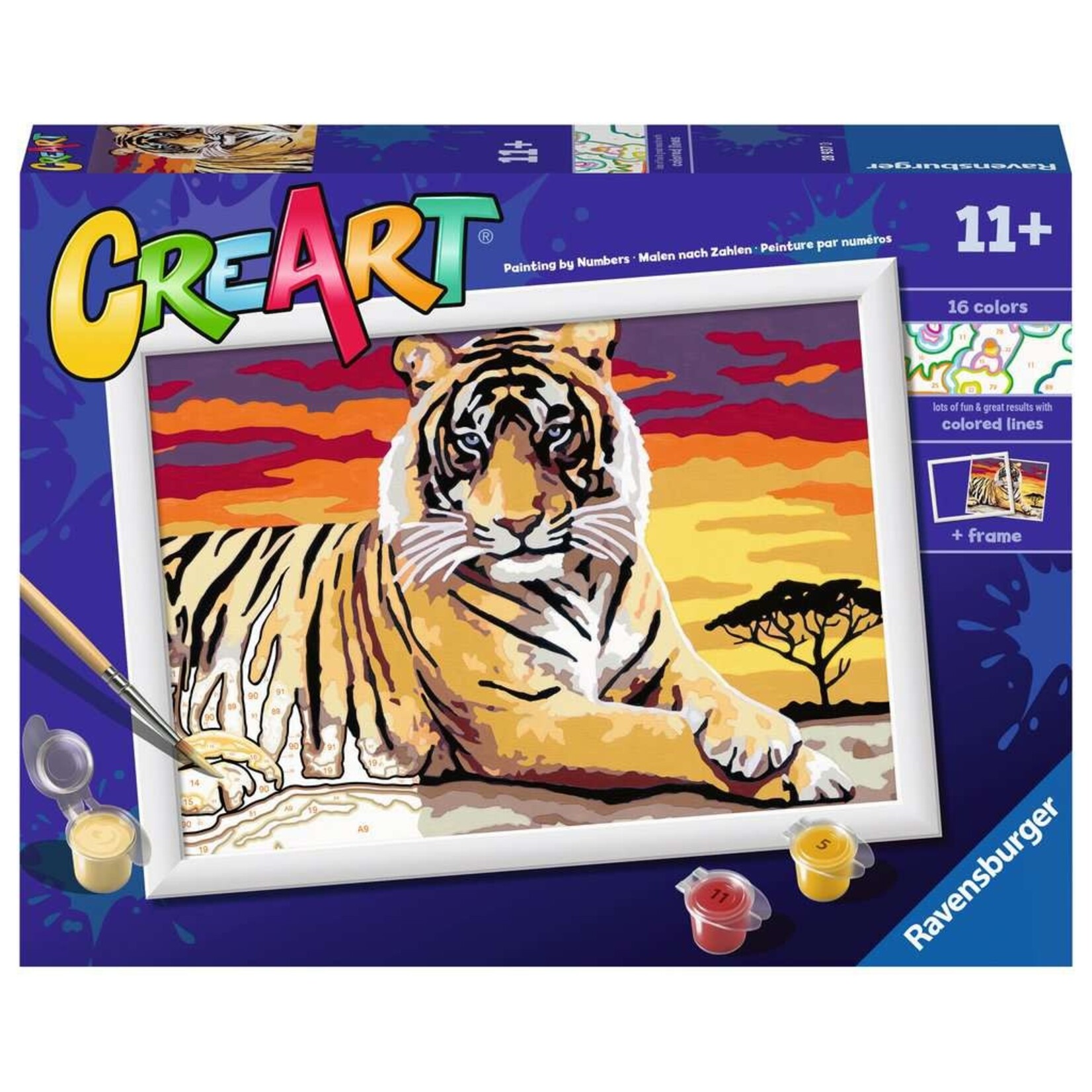 Ravensburger CreArt - Majestic Tiger - Schilderen op nummer