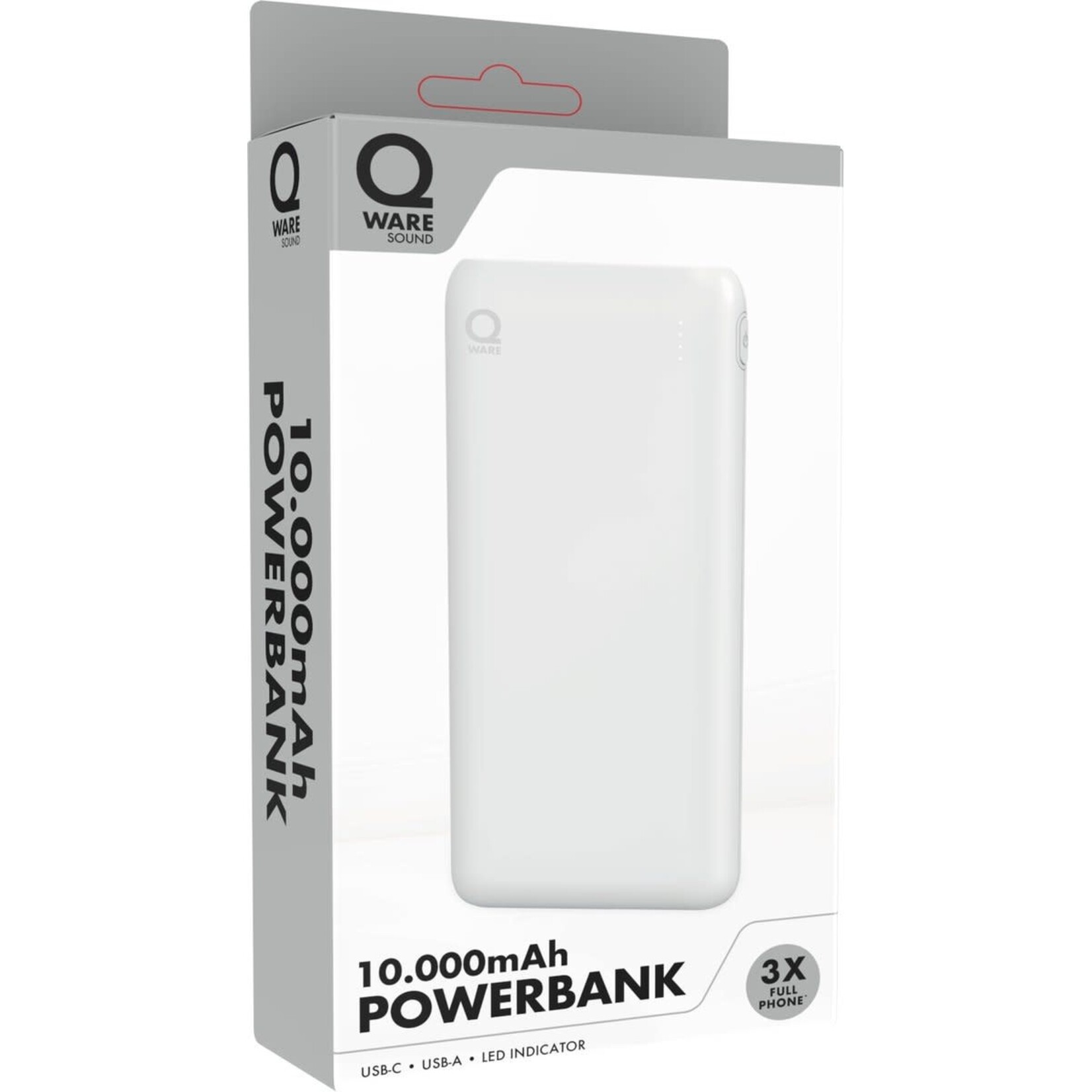 Qware Qware powerbank - wit