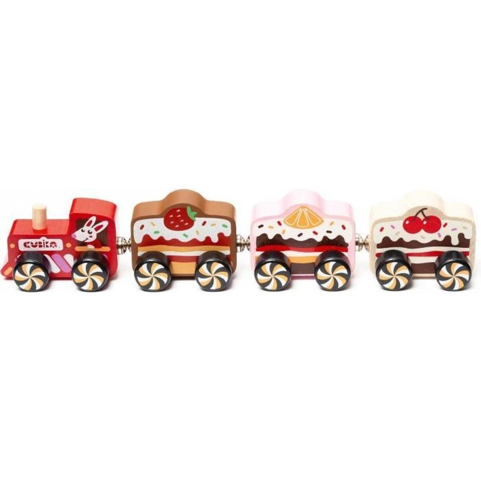 Cubika Cubika Wooden toy - train "Cakes"