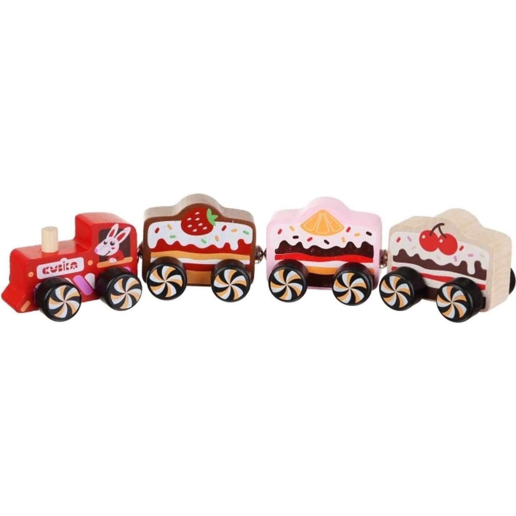 Cubika Cubika Wooden toy - train "Cakes"
