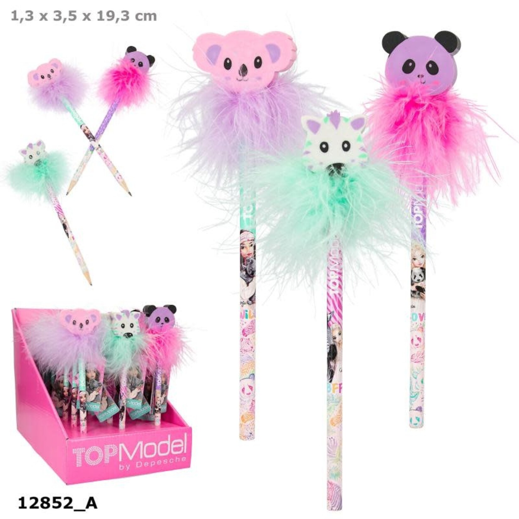 Topmodel TOPModel potlood met gum WILD