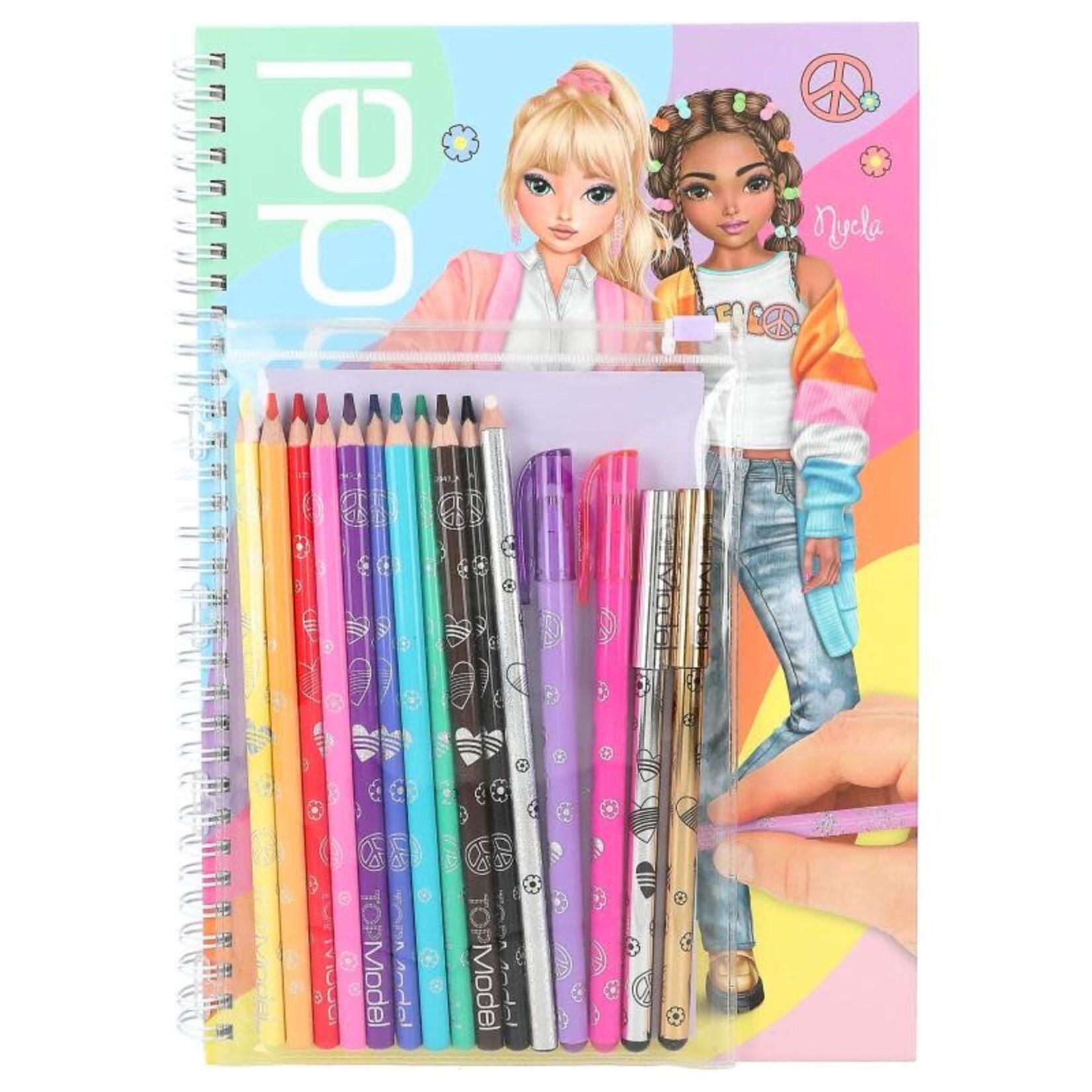 Topmodel TOPModel kleurboek met kleurpotloden