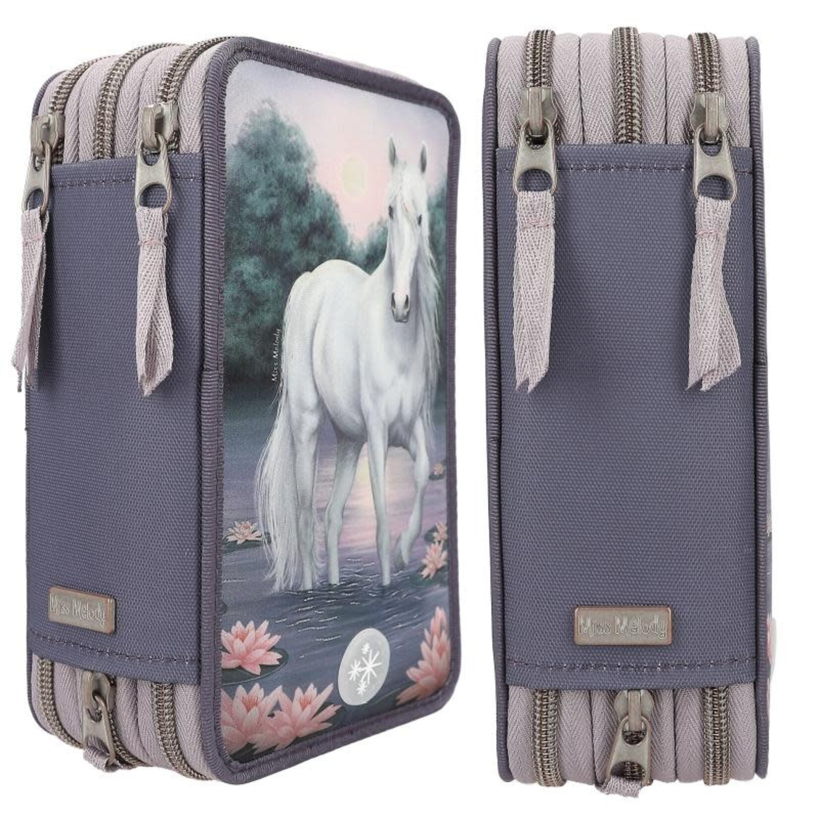 Miss Melody Miss Melody 3-vaks etui LED zeerozen