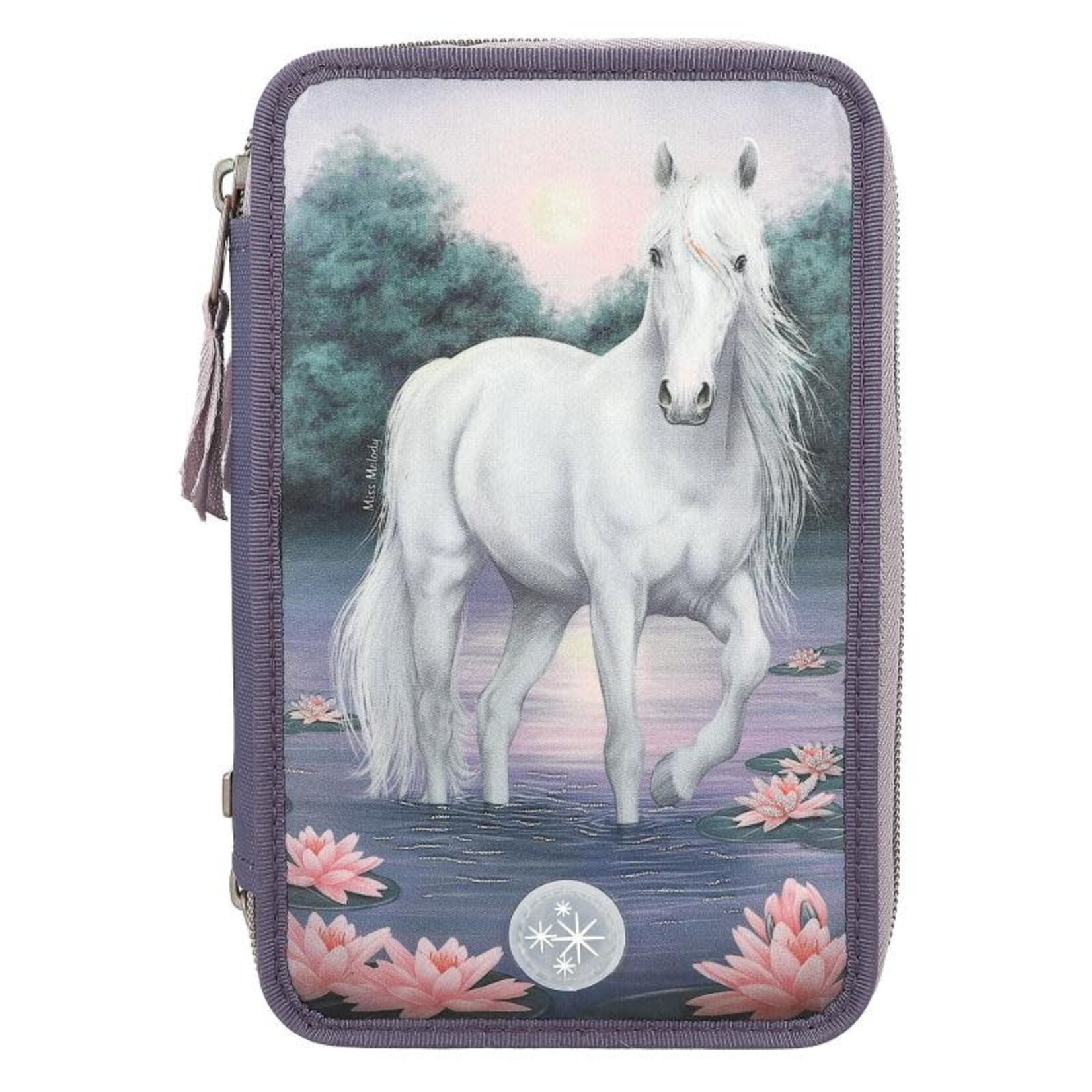 Miss Melody Miss Melody 3-vaks etui LED zeerozen