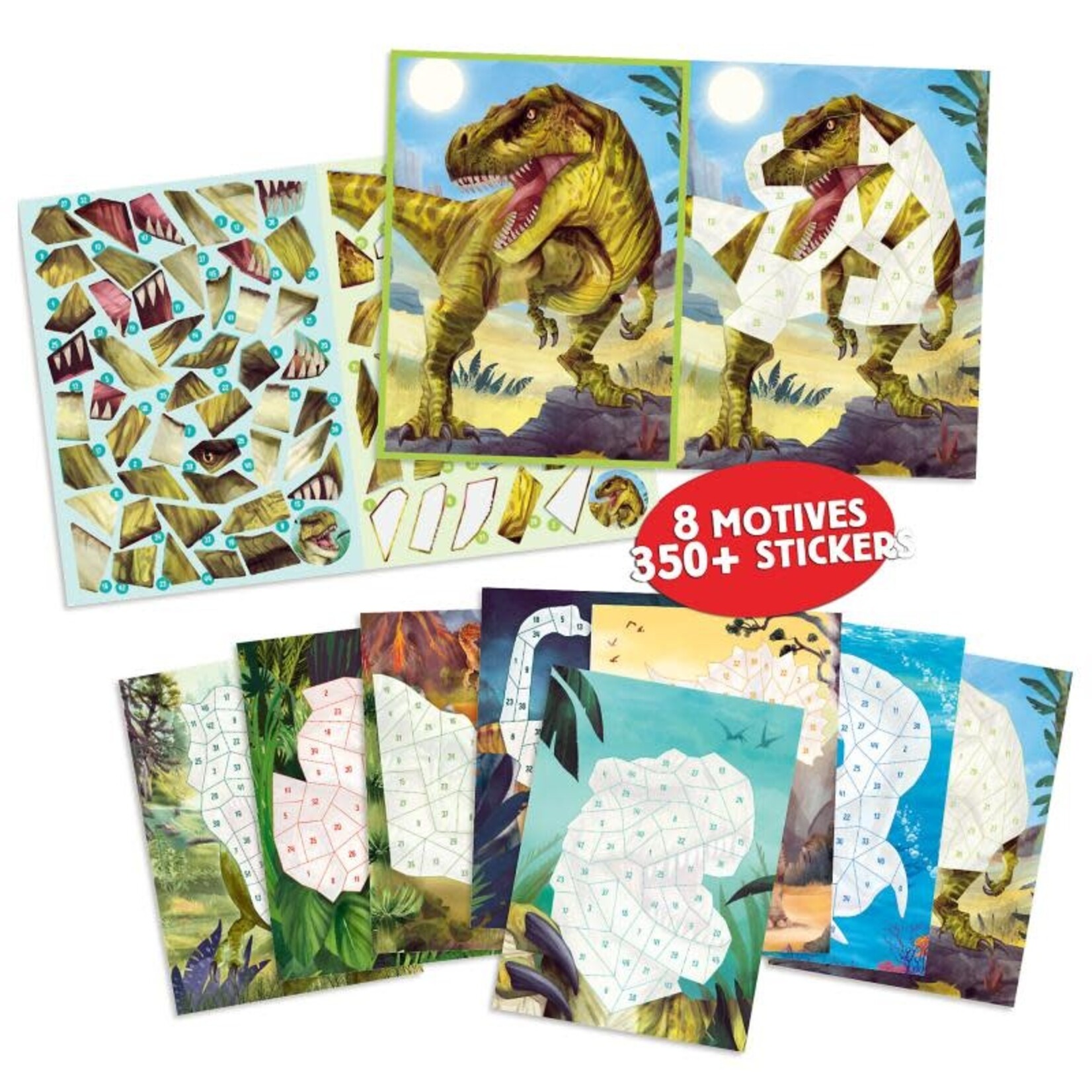 Dinoworld Dino World nummer stickers