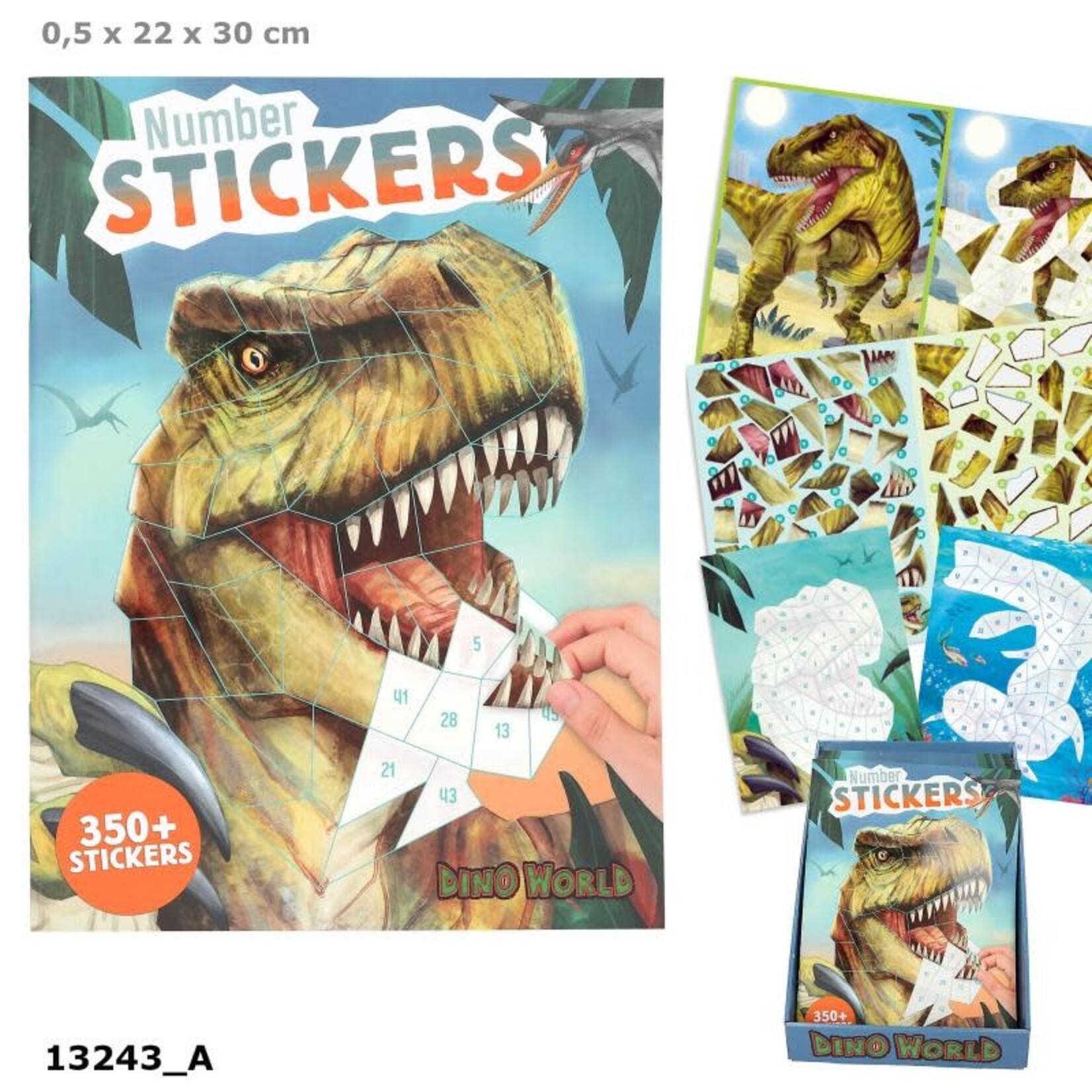 Dinoworld Dino World nummer stickers