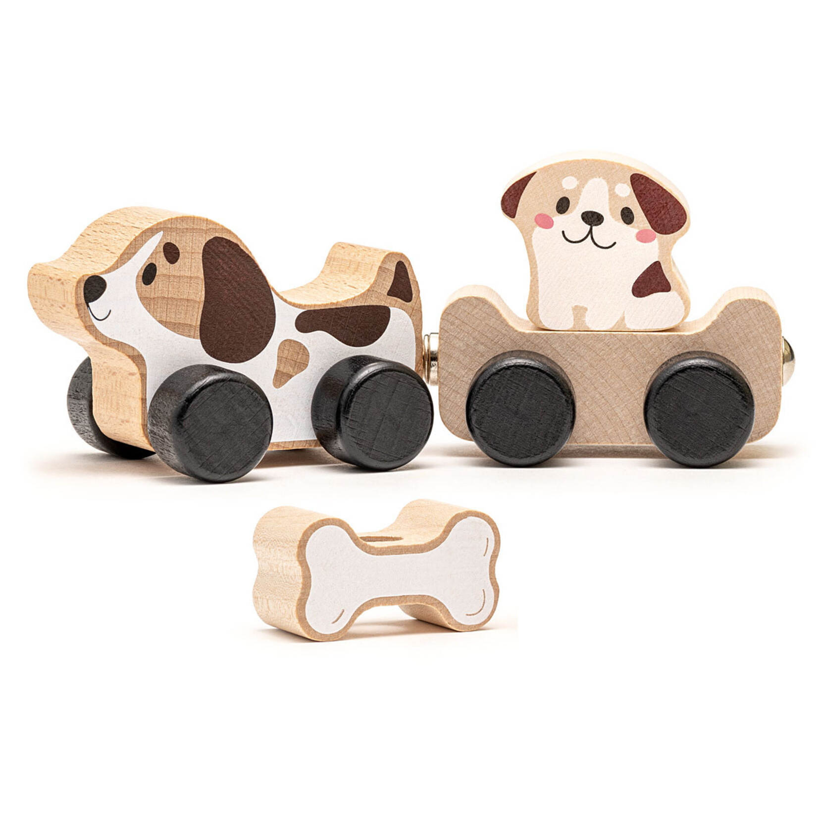 Cubika Houten speelgoed "Clever Puppies"