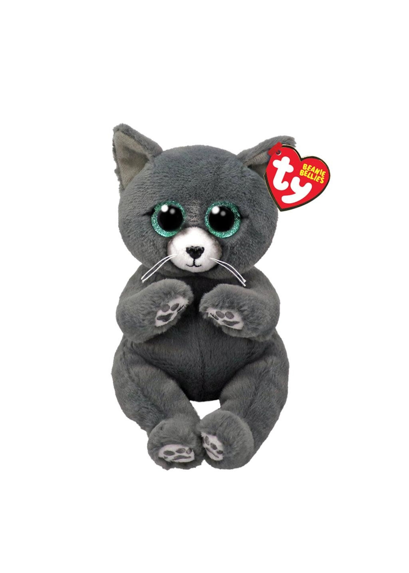 Ty TY BEANIE BABIES BELLIES BINX CAT BLUE 15CM