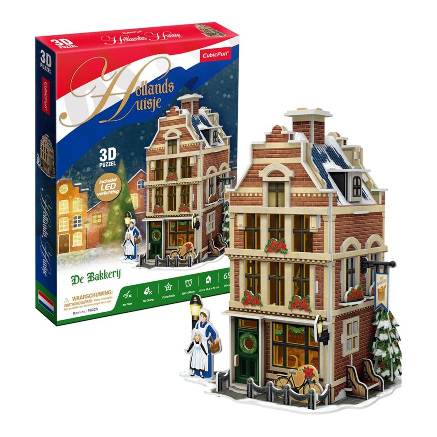 Cubic Fun CUBIC FUN 3D PUZZEL HOLLANDSE BAKKERIJ LED