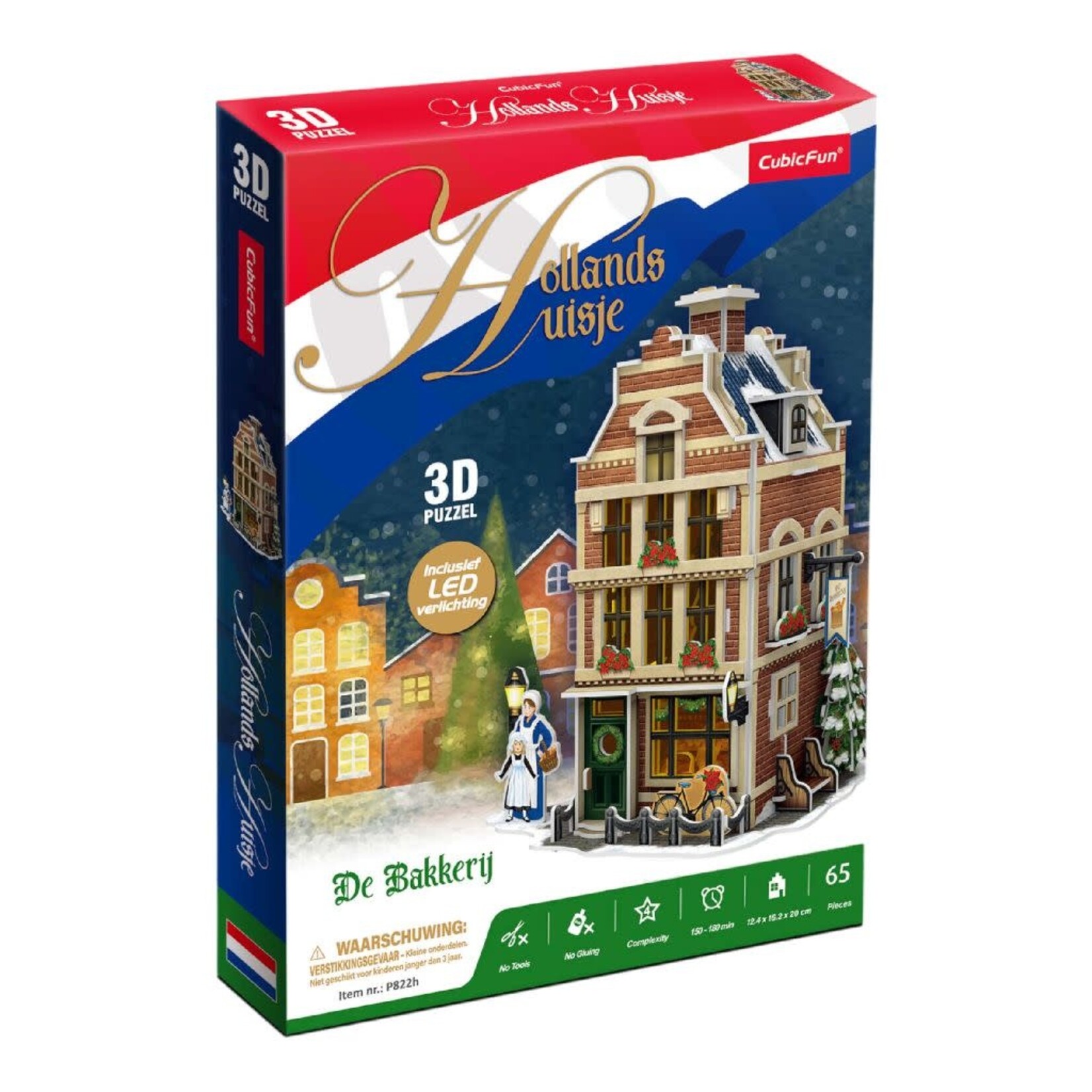 Cubic Fun CUBIC FUN 3D PUZZEL HOLLANDSE BAKKERIJ LED