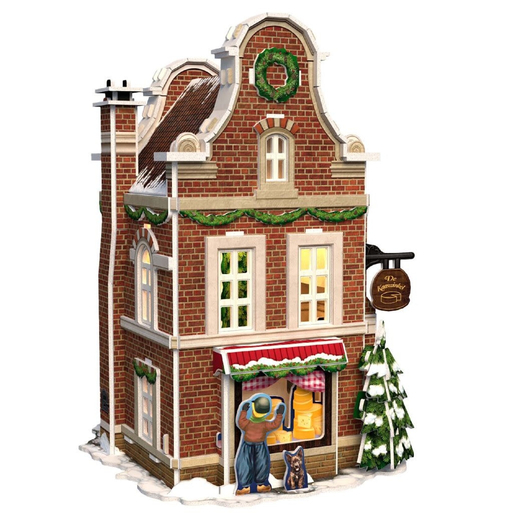 Cubic Fun CUBIC FUN 3D PUZZEL HOLLANDSE KAASWINKEL LED