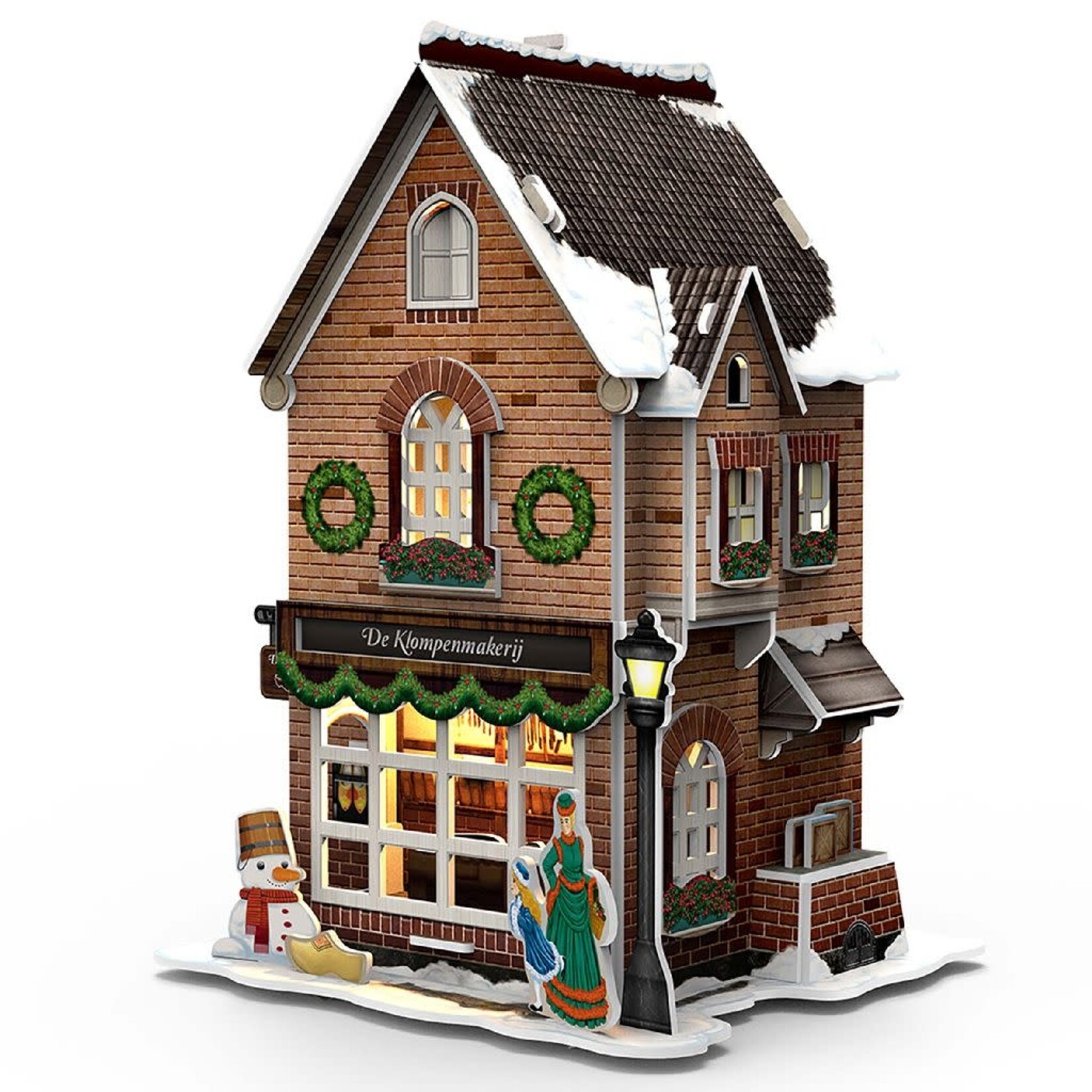 Cubic Fun CUBIC FUN 3D PUZZEL HOLLANDSE KLOMPENMAKERIJ LED