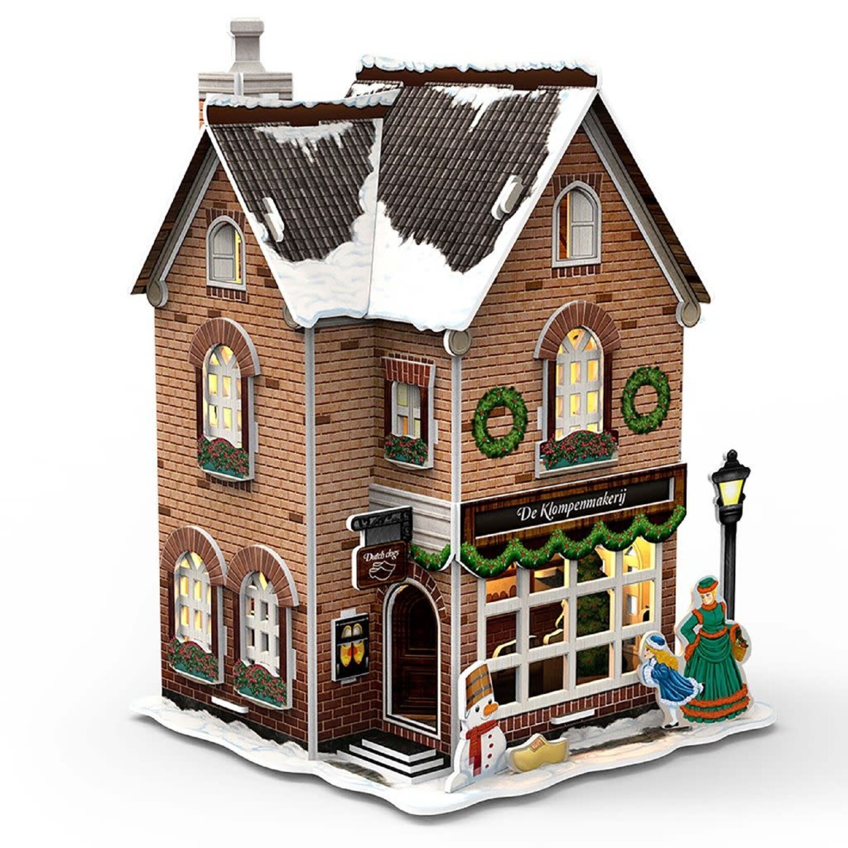 Cubic Fun CUBIC FUN 3D PUZZEL HOLLANDSE KLOMPENMAKERIJ LED