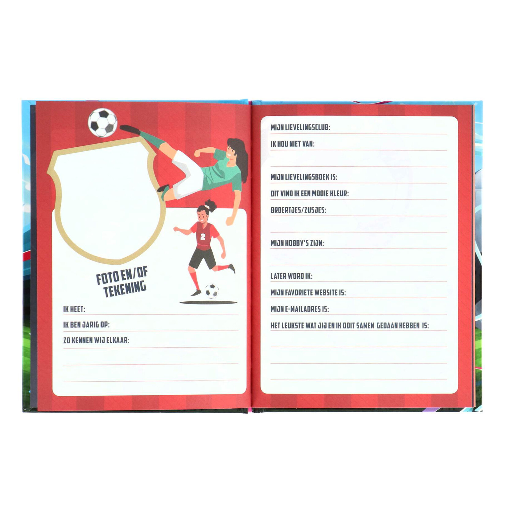 Interstat Vriendenboek voetbal meisjes