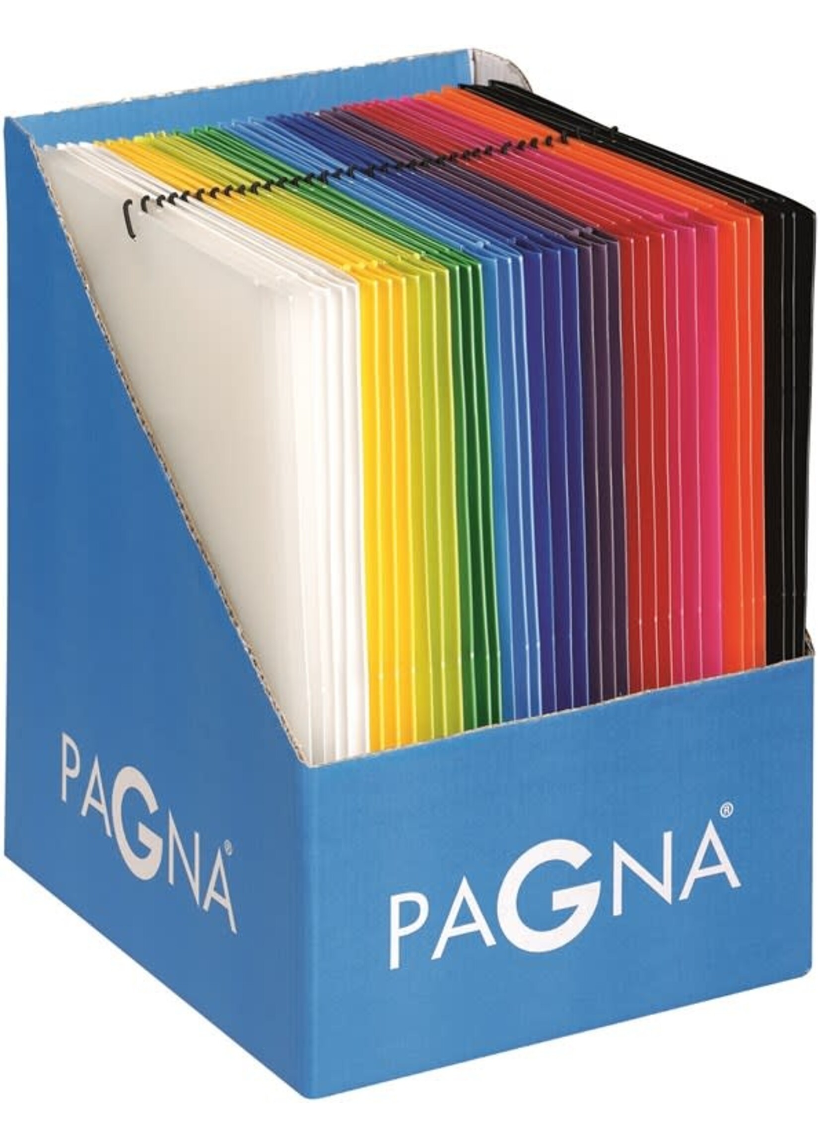 Pagna Pagna: Elastomap A4 "Lucy Colours" met klep (per stuk)