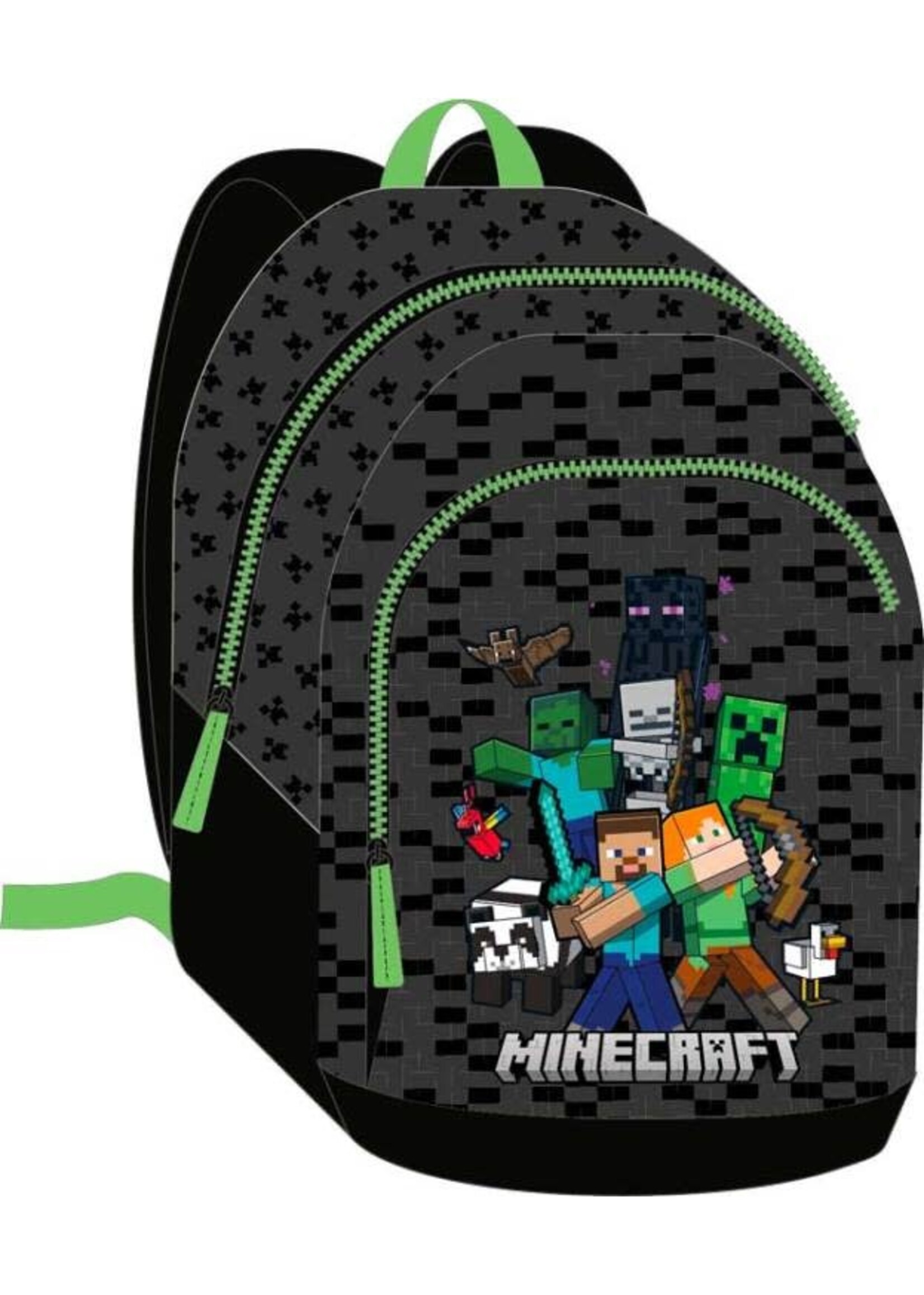 Minecraft Minecraft: Rugzak met 2 compartimenten, 38x28x16cm