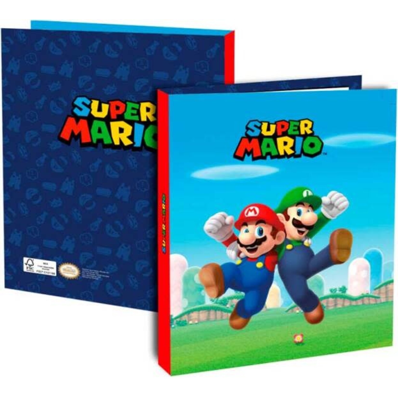 Super Mario Super Mario: Ringmap A4 met 2 ringen
