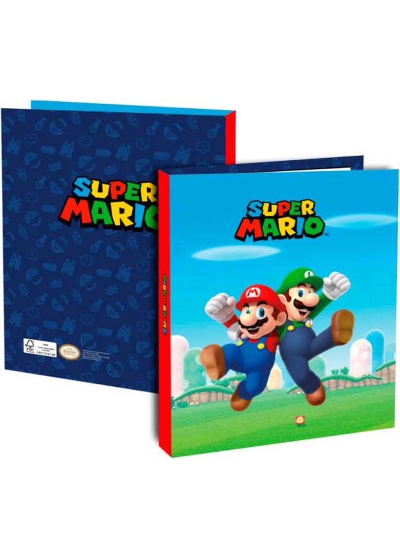 Super Mario Super Mario: Ringmap A4 met 2 ringen