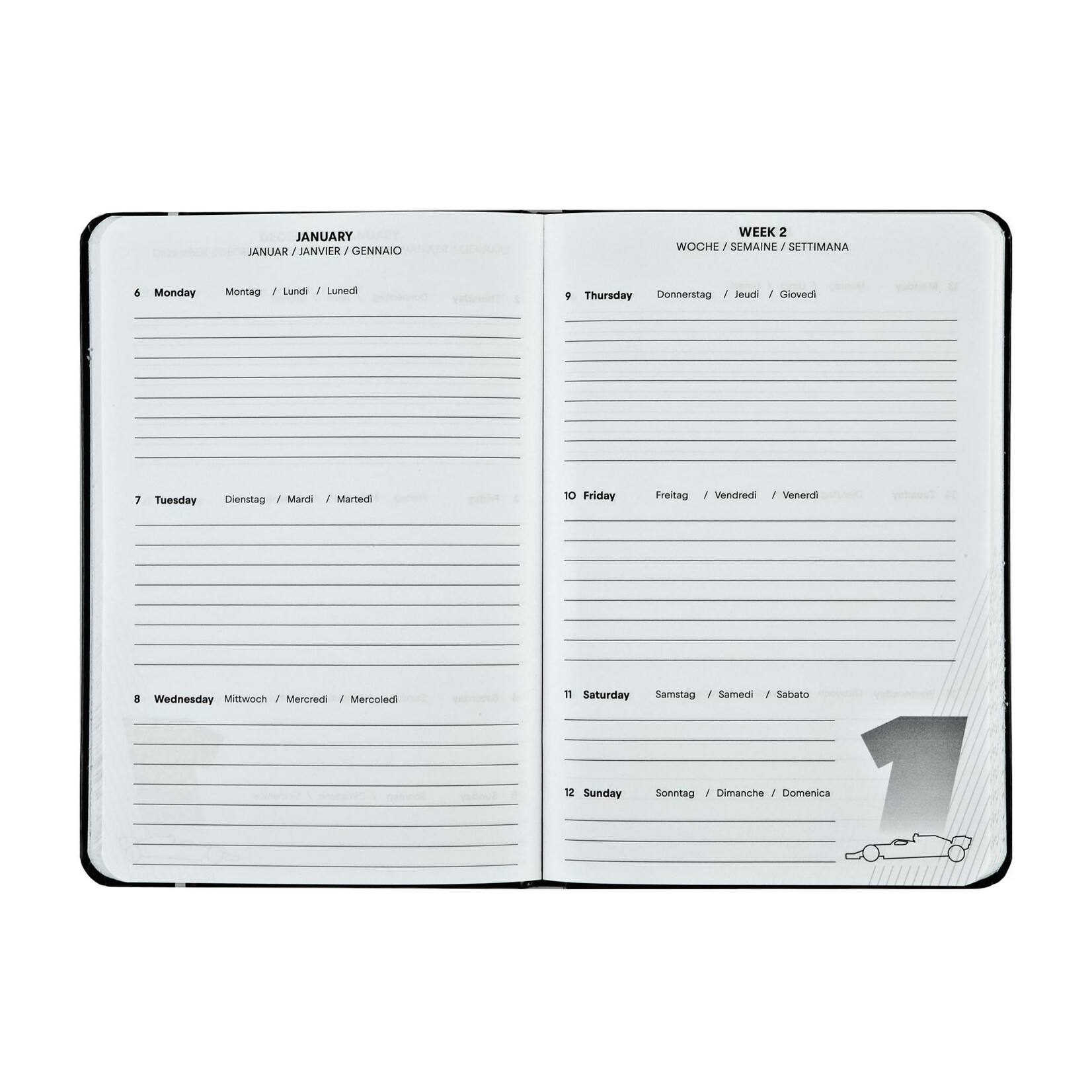 Max Verstappen Max Verstappen Red Bull Schoolagenda 24/25 A5-formaat