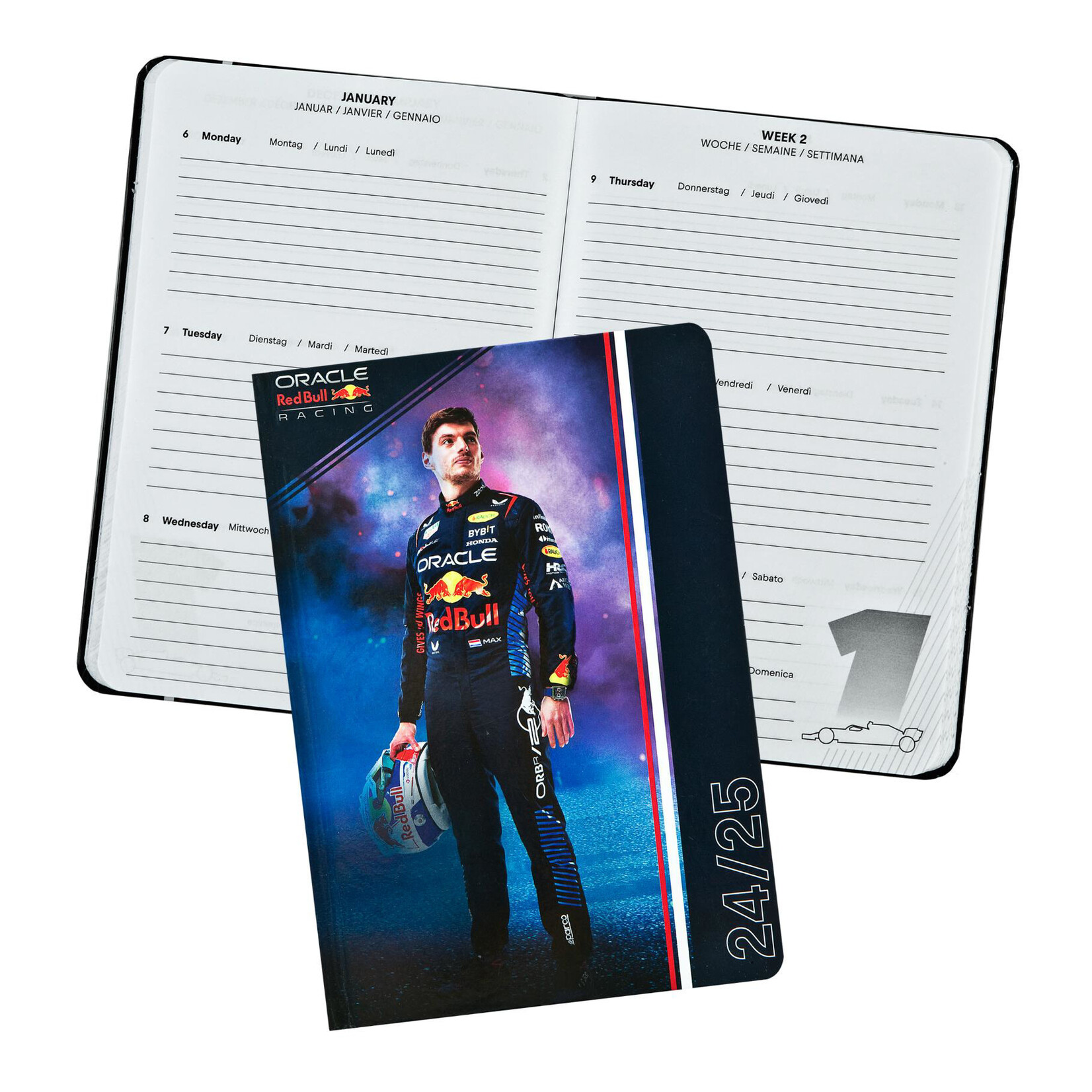 Max Verstappen Max Verstappen Red Bull Schoolagenda 24/25 A5-formaat