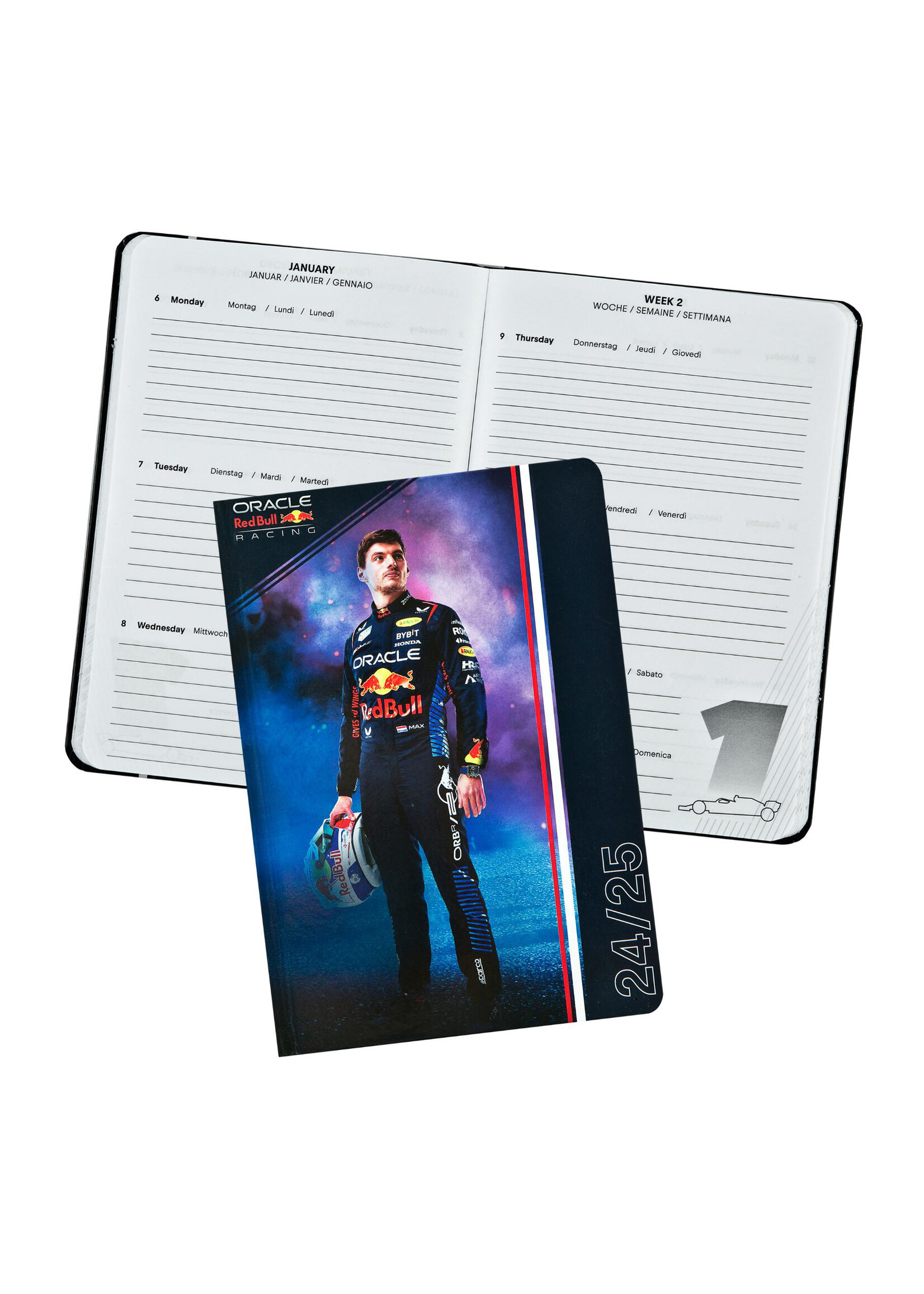 Max Verstappen Max Verstappen Red Bull Schoolagenda 24/25 A5-formaat