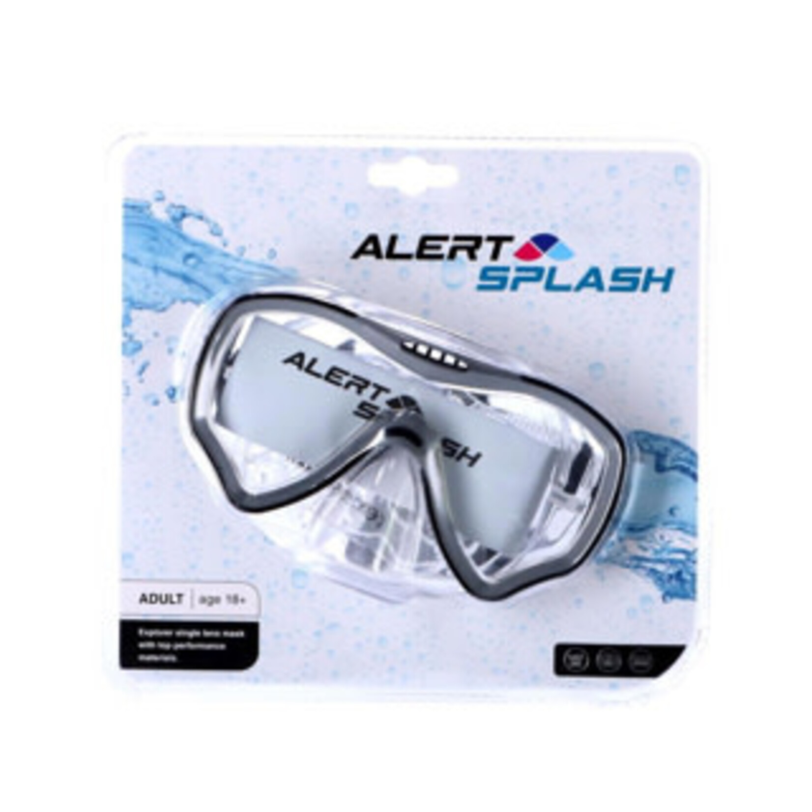 Alert Alert Splash Duikbril Maat L 3 Assorti