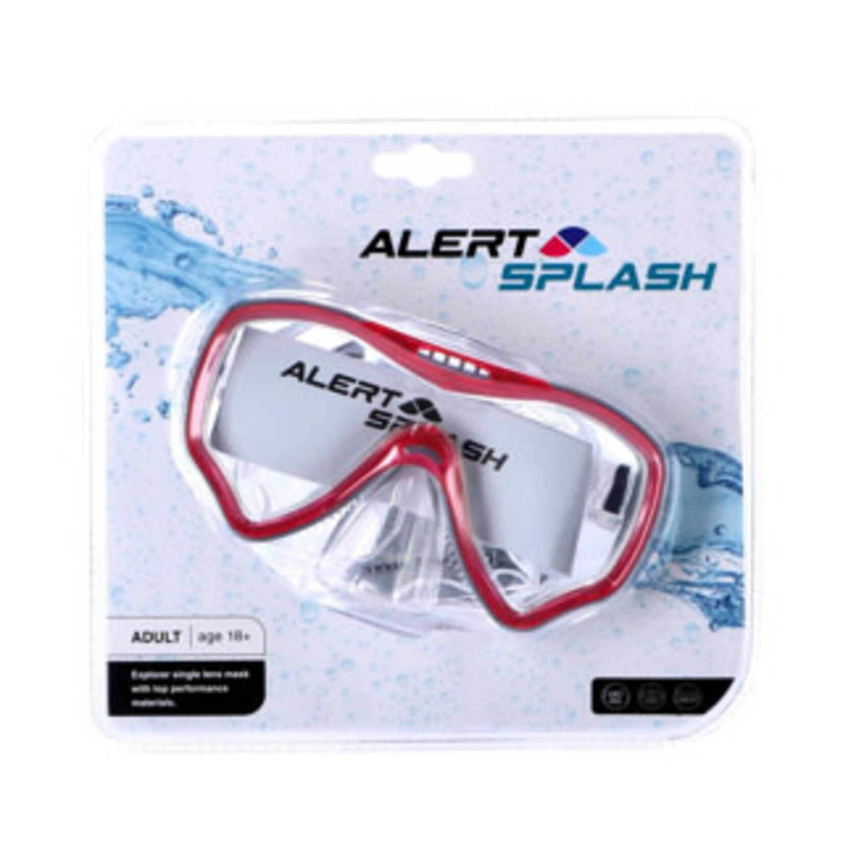 Alert Alert Splash Duikbril Maat L 3 Assorti