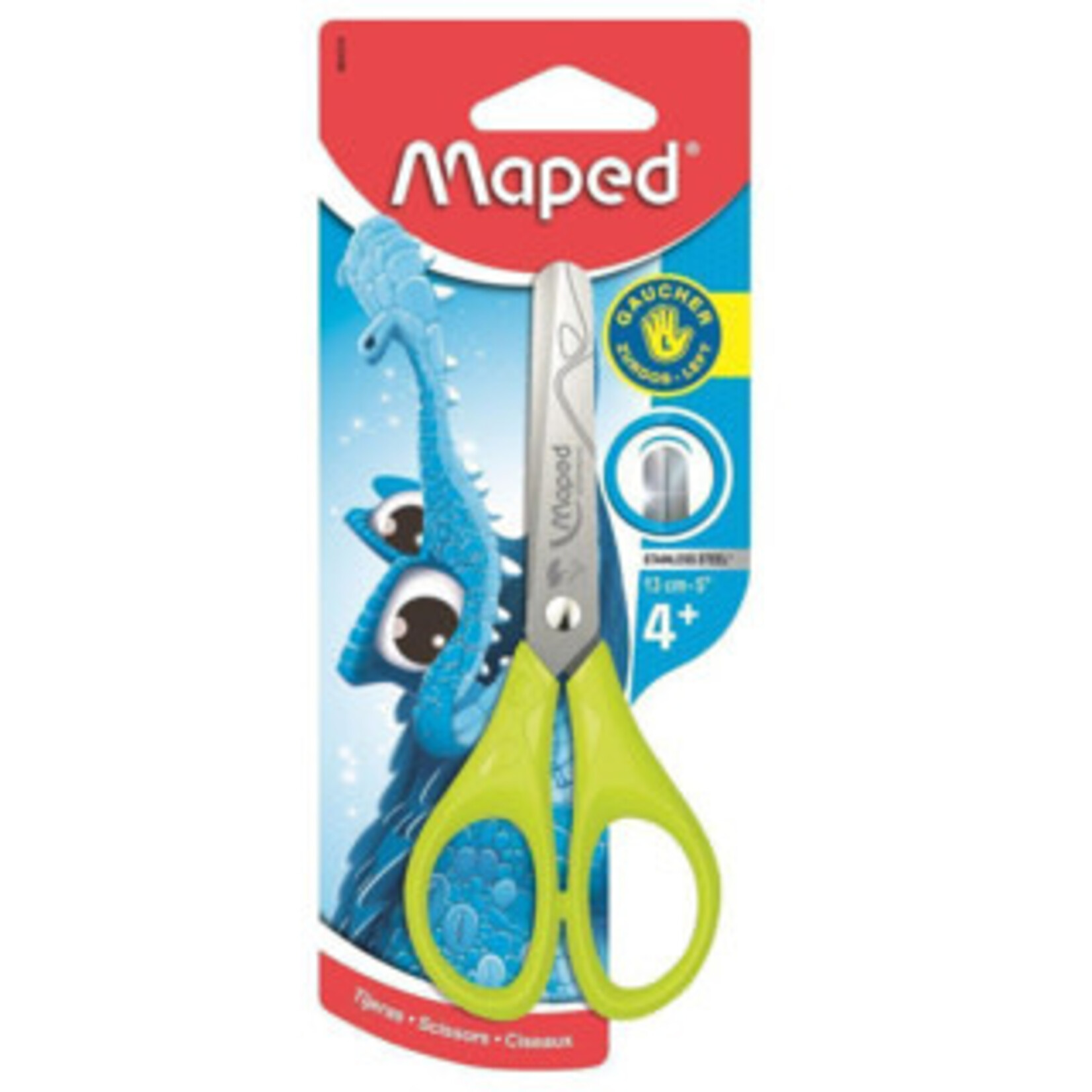 Maped Schaar Maped Ronde Punt Links 3 Assorti