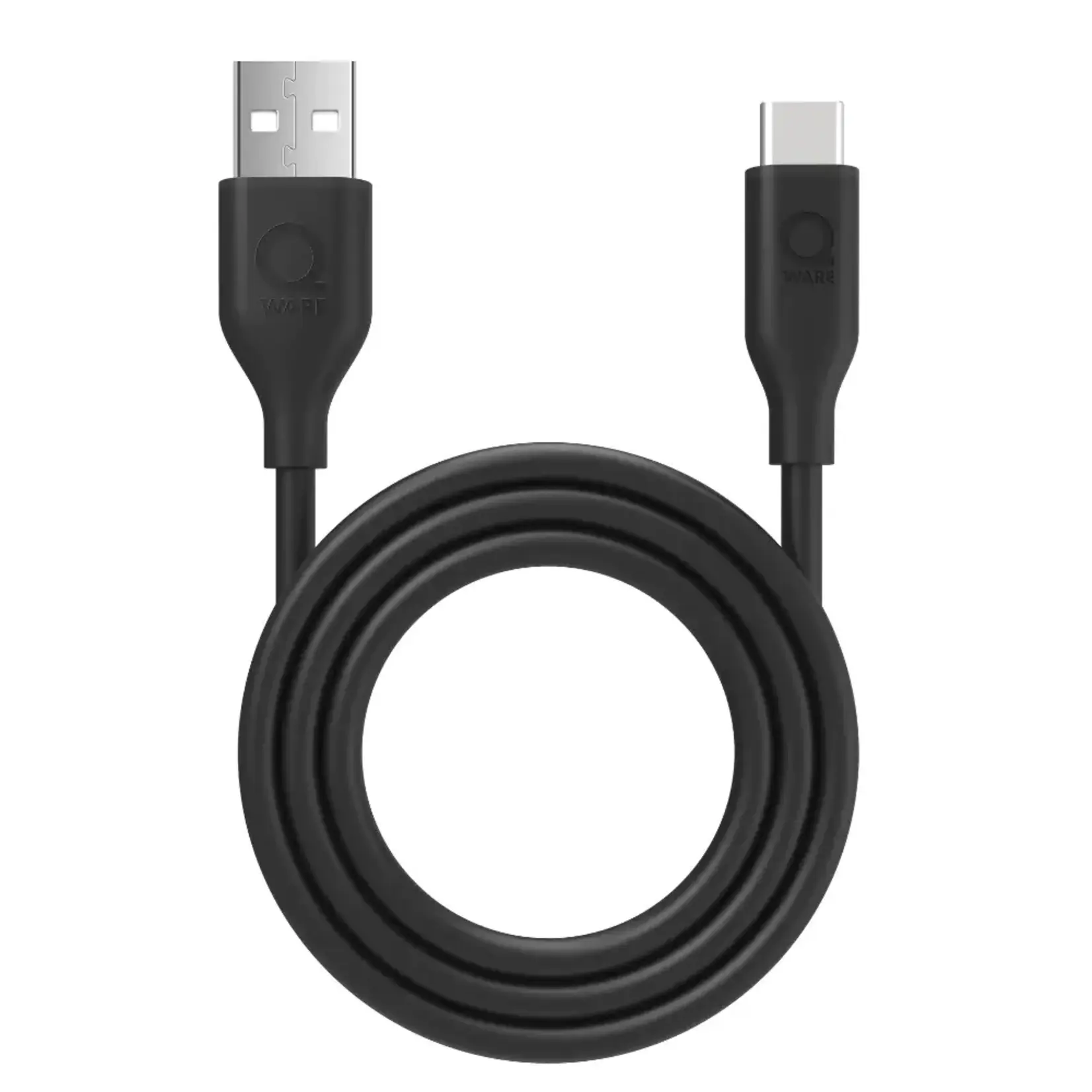 Qware Qware USB-A cable to USB-C - black
