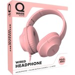 Qware Qware Sound bedrade koptelefoon - roze
