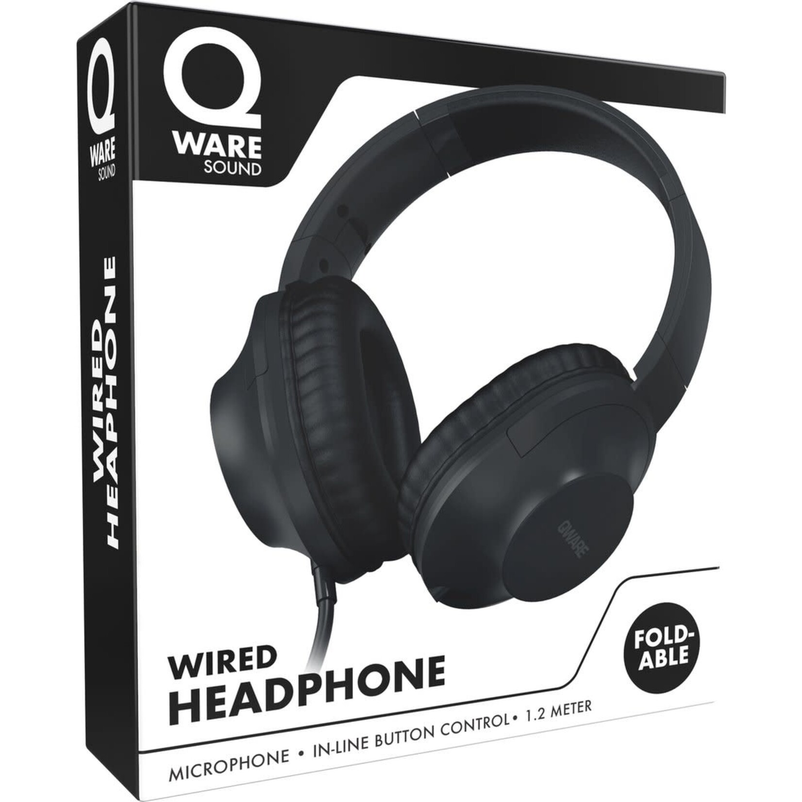 Qware Qware Sound bedrade koptelefoon- zwart