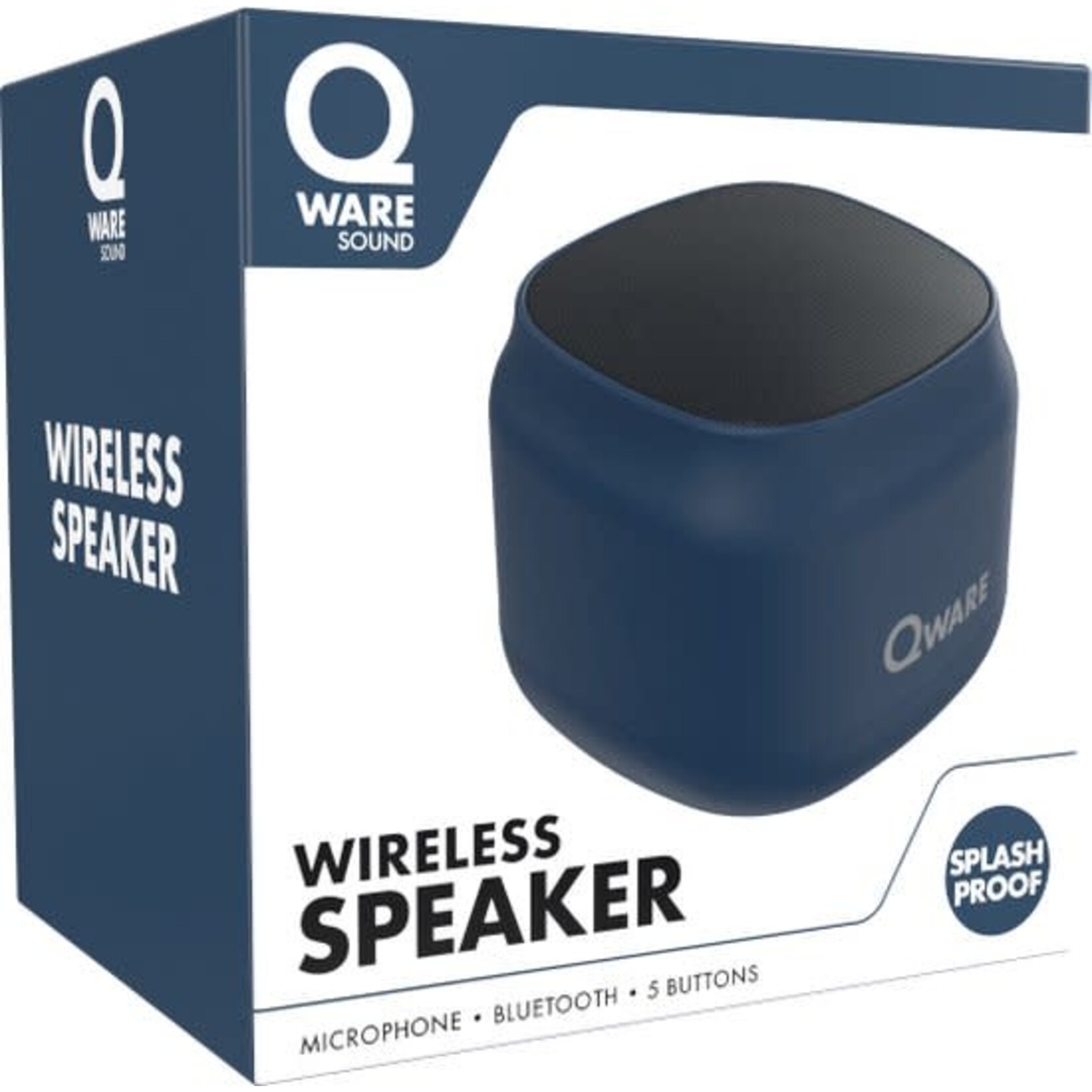Qware Qware draadloze bluetooth speaker - blauw