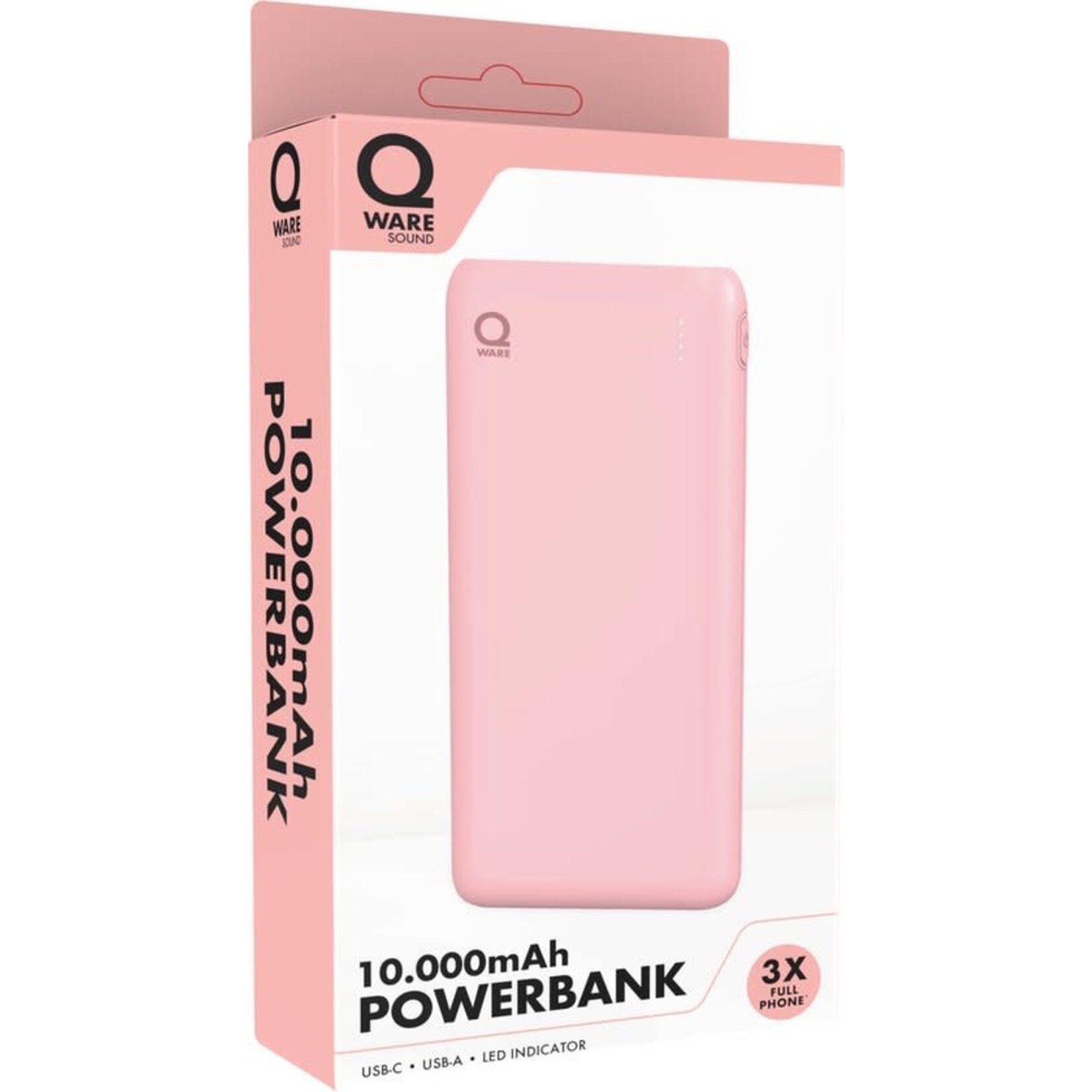 Qware Qware - Powerbank -  Roze