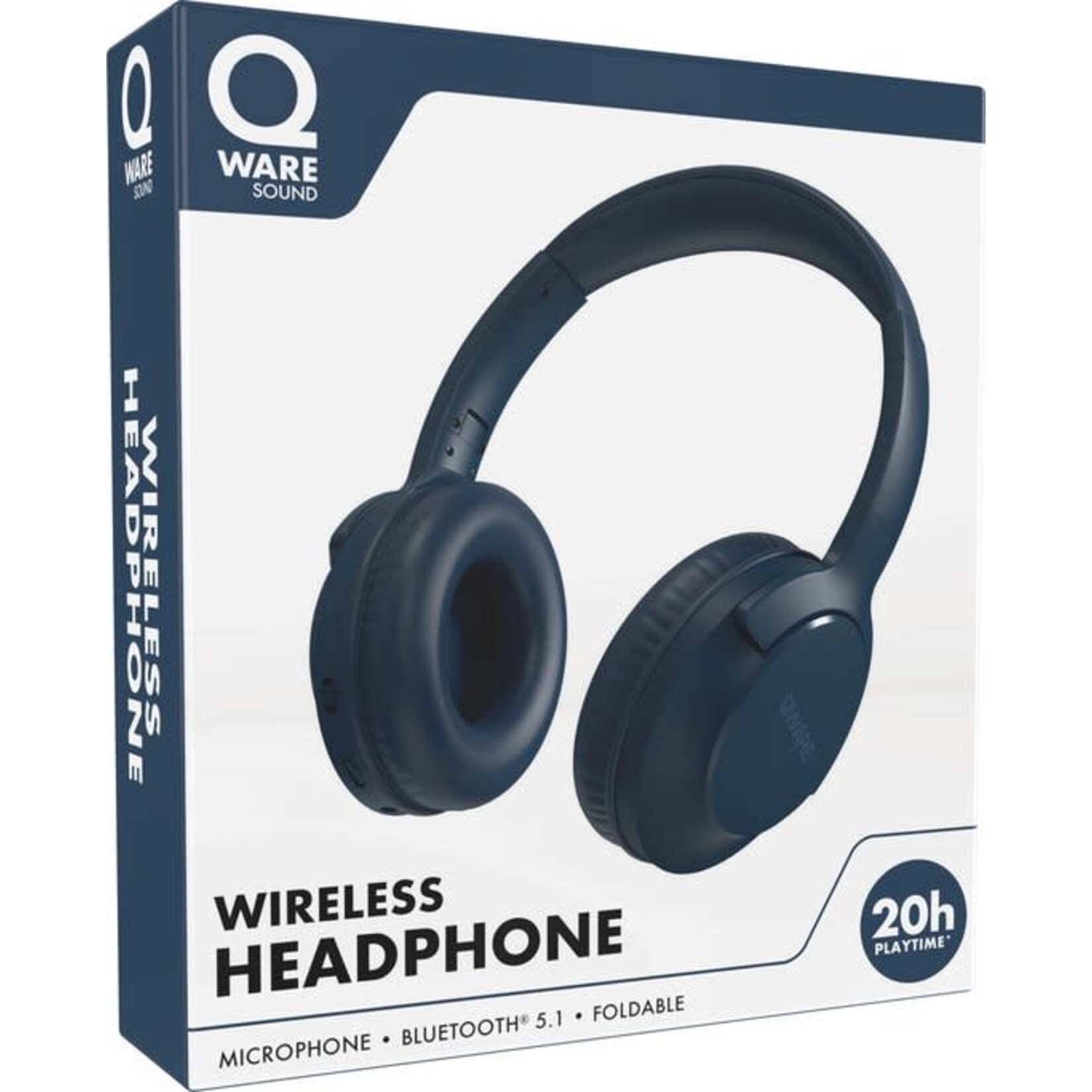 Qware Qware Sound draadloze koptelefoon - blauw