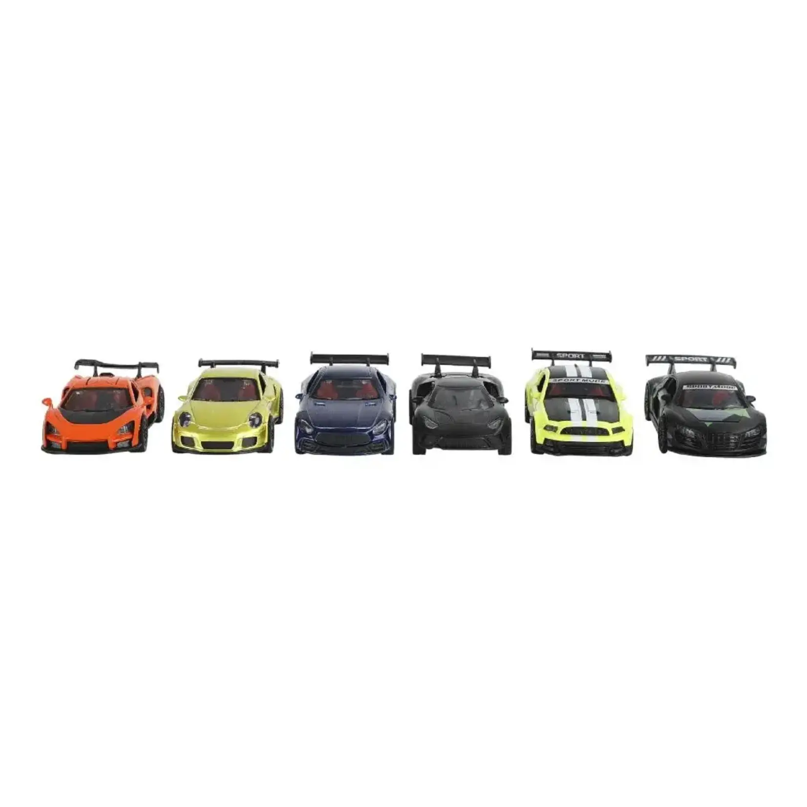 City CITY Sportwagen 1:36 Pull Back Functie 6 Assorti (per stuk)