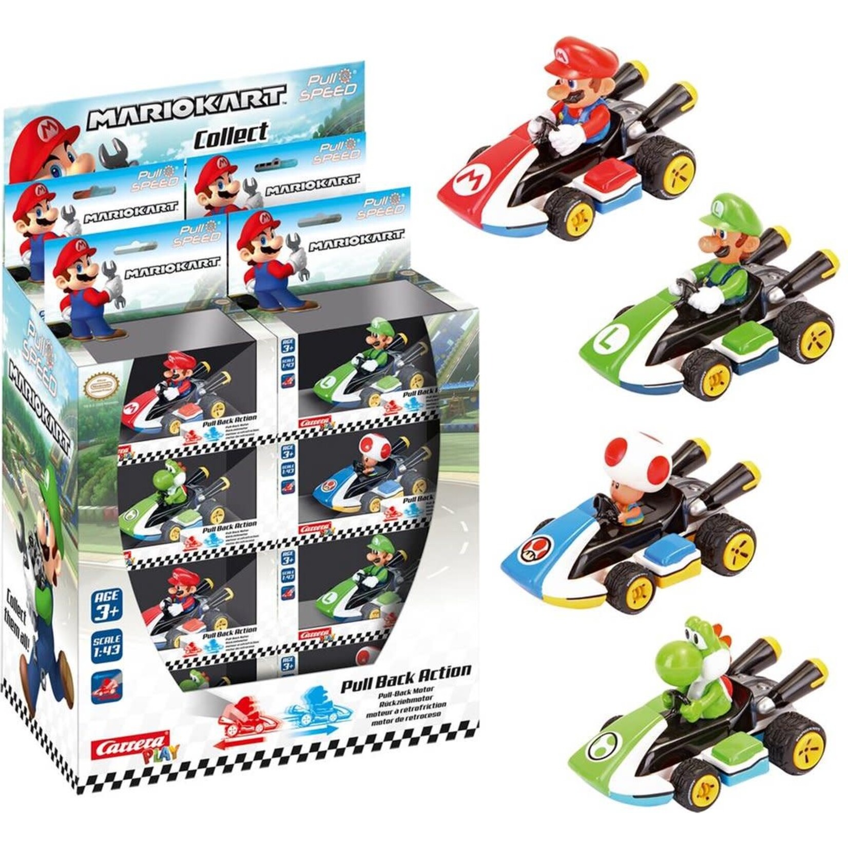 Super Mario Nintendo Super Mario Kart 8 1:43 Assorted (per stuk)