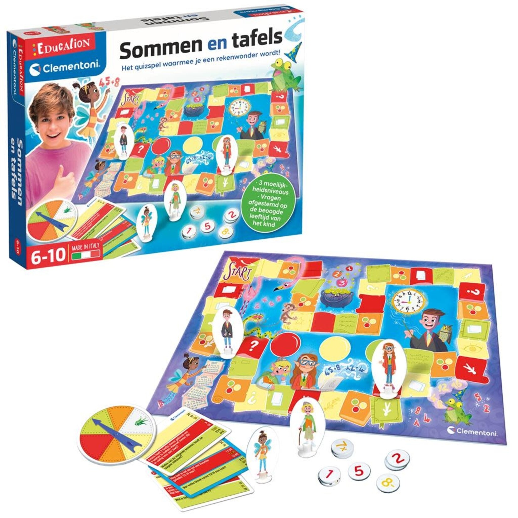 Clementoni Clementoni Leerspel Sommen en Tafels