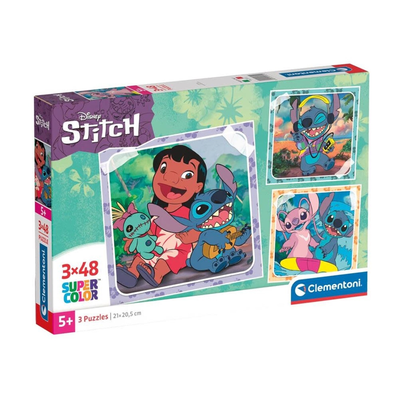 Clementoni Clementoni Stitch Puzzel 3x48st.