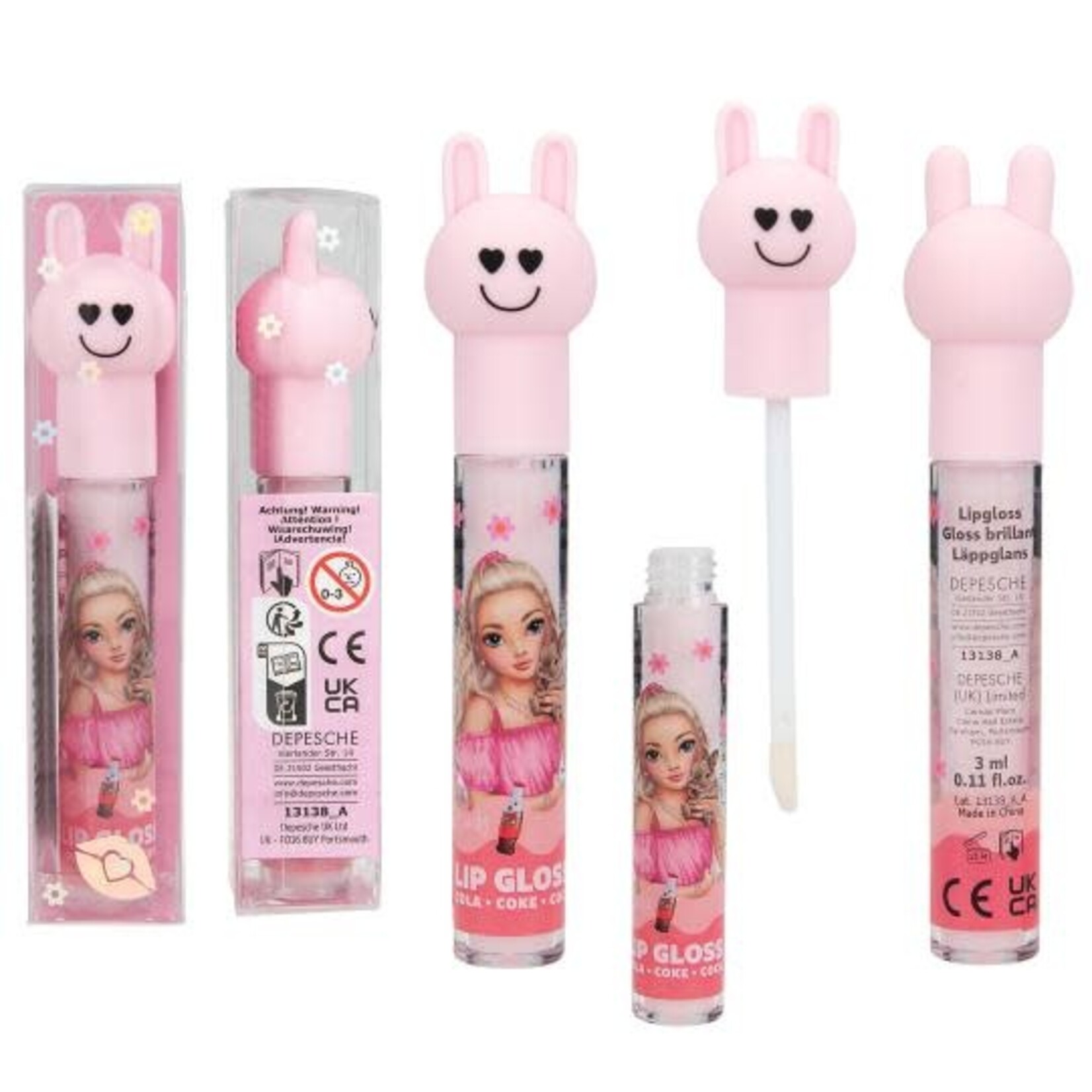 Topmodel TOPModel lipgloss konijntje BEAUTY and ME (per stuk)