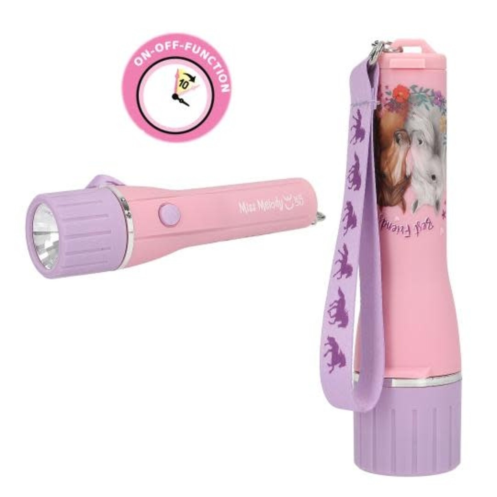 Miss Melody Miss Melody zaklantaarn met timer (per stuk)