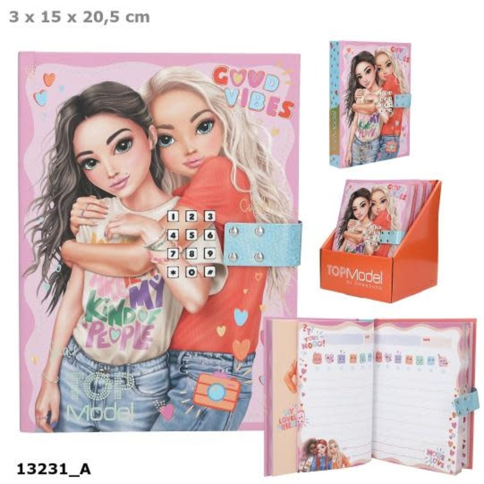 Topmodel TOPModel dagboek met code en geluid