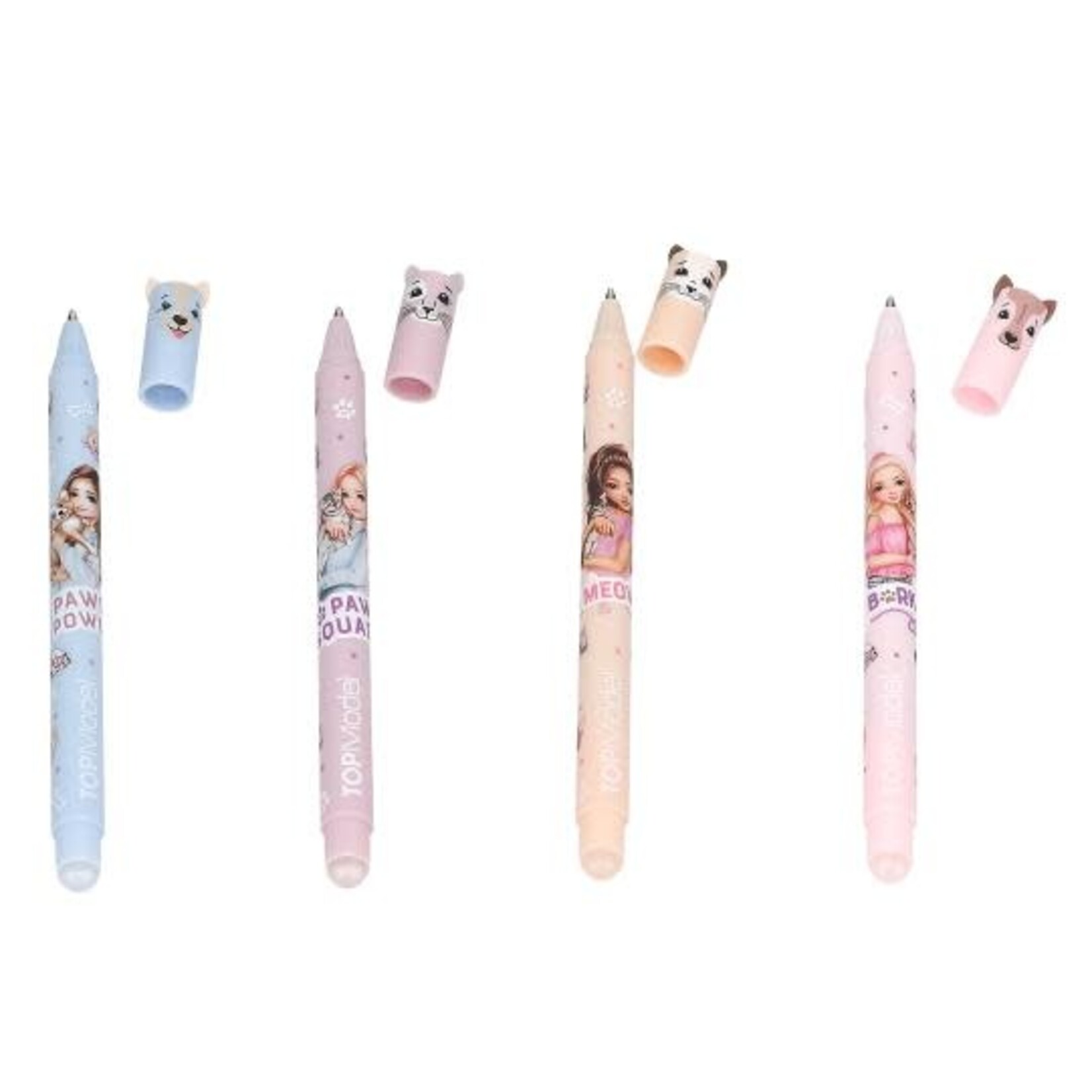 Topmodel TOPModel uitgumbare pen KITTY& DOGGY (per stuk)