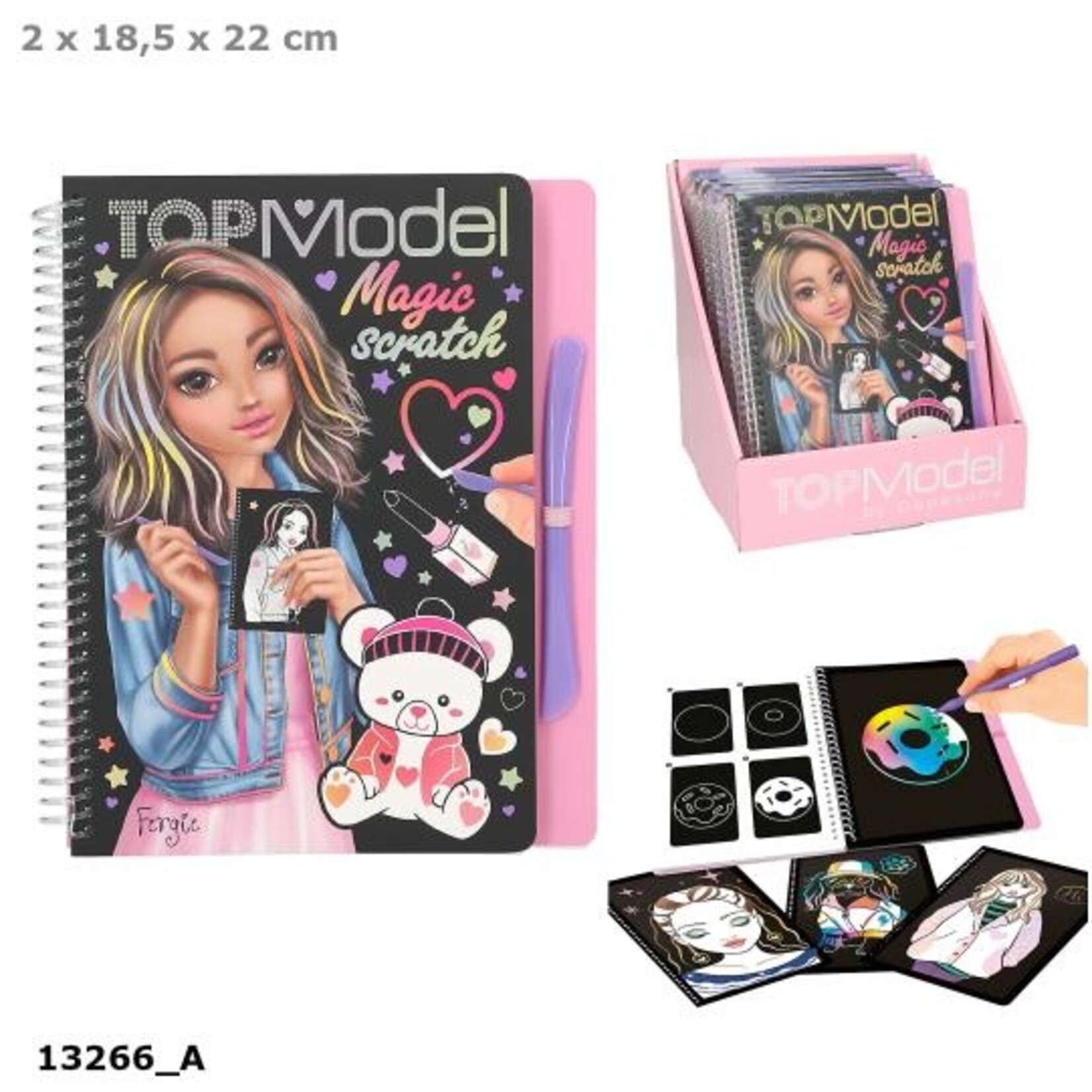 Topmodel TOPModel magic scratch boek