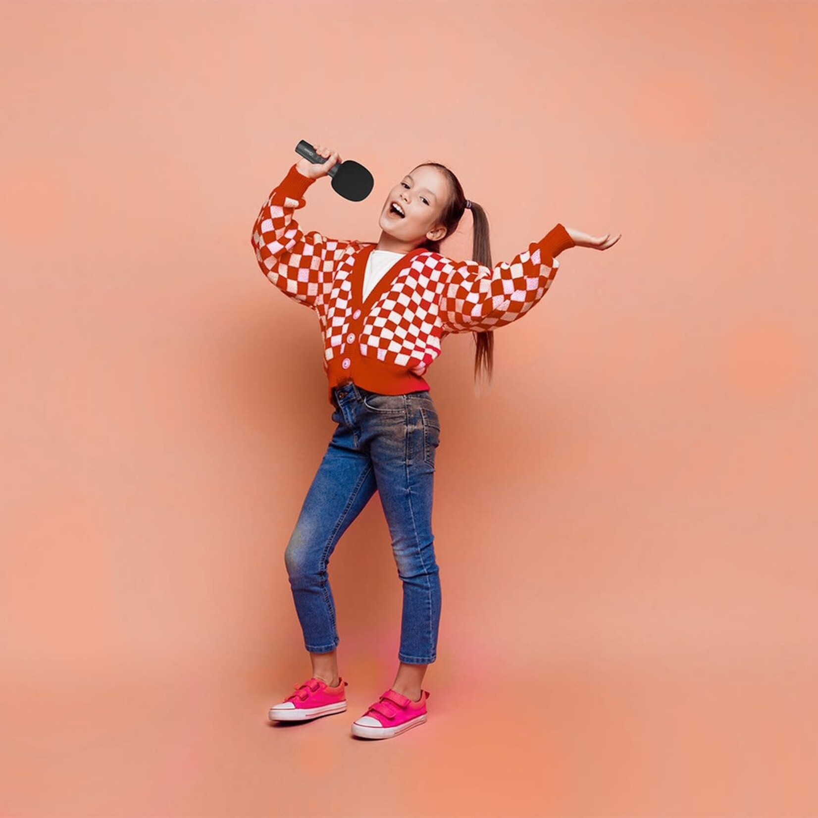 Qware Qware karaoke microfoon zwart